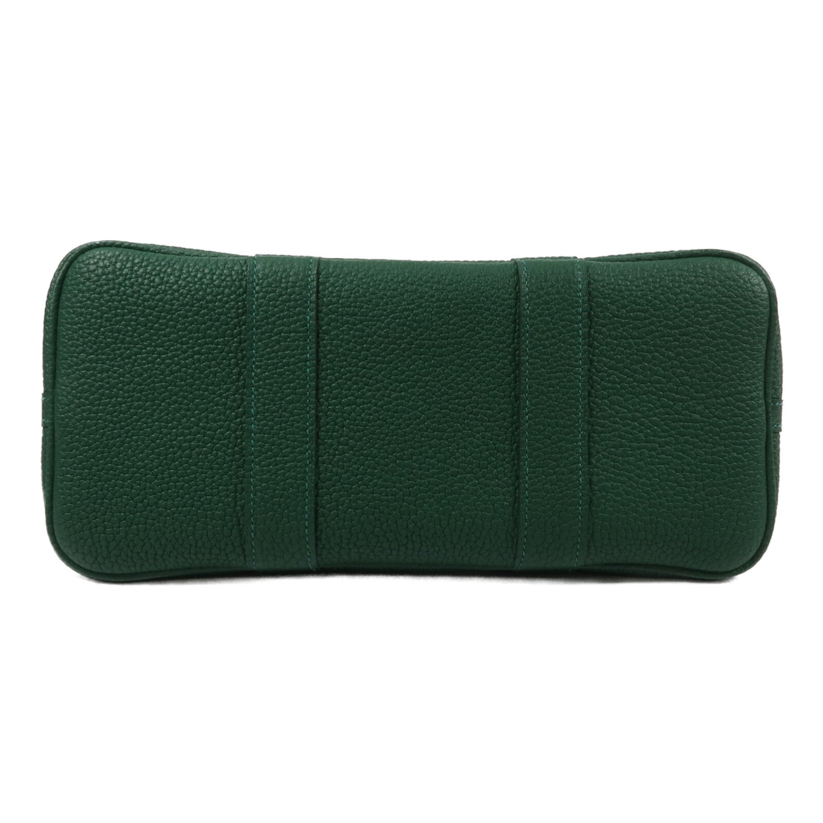 HERMES 帆布/Negonda皮革Garden Party TPM手挽袋Vert Peppermint/Moyen