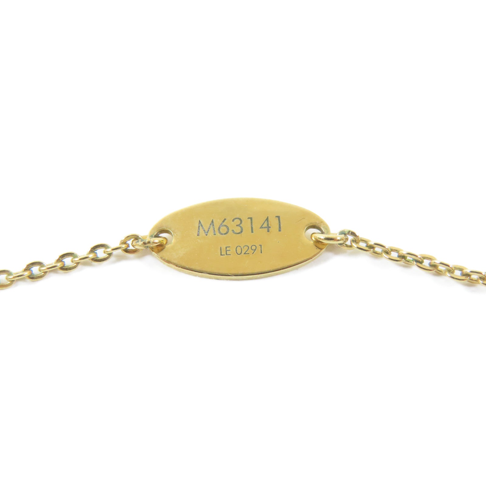 LOUIS VUITTON 金屬Nanogram Necklace項鍊#42cm