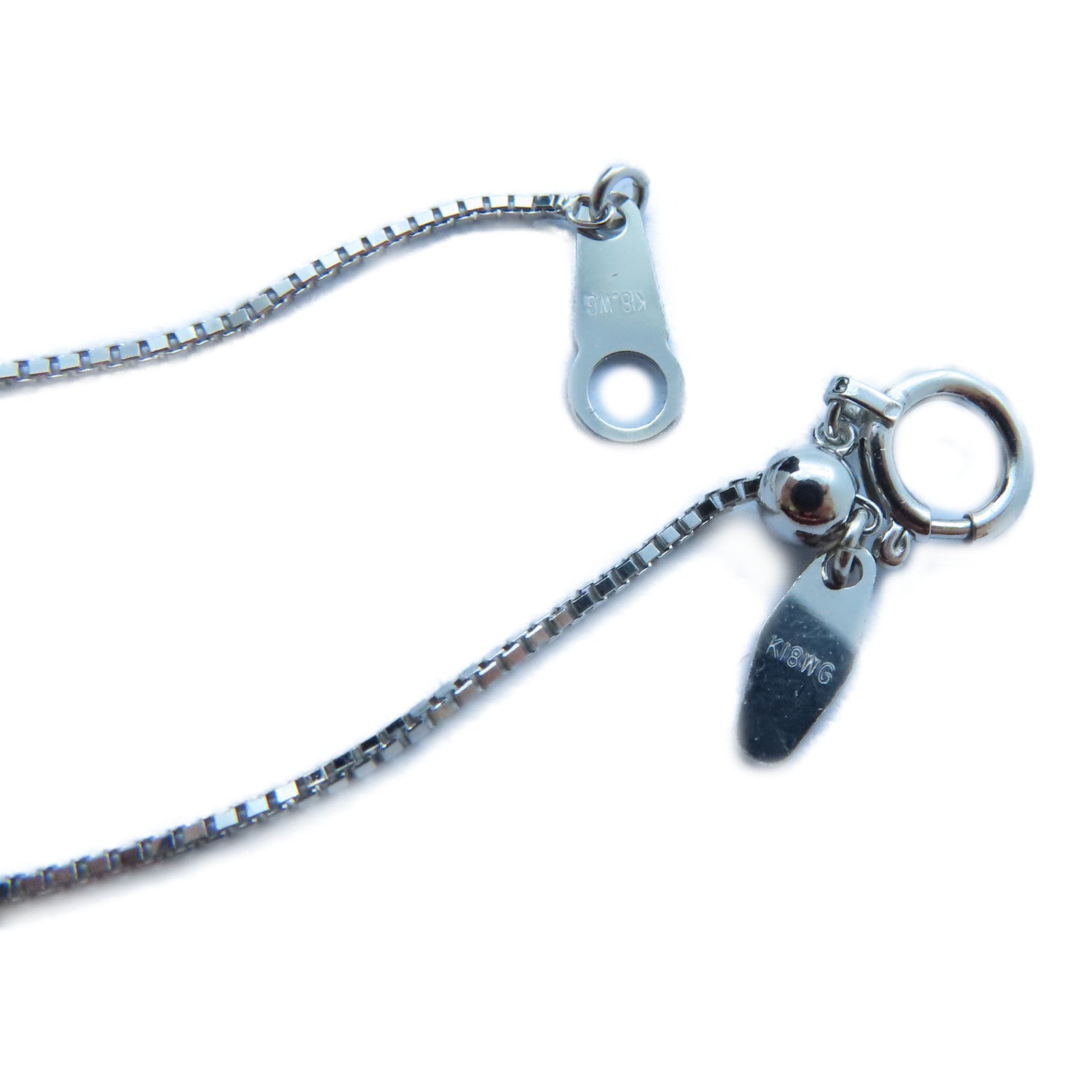 JEWELRY 【激減優惠】18K白金Diamond Necklace鑽石項鍊#44cm