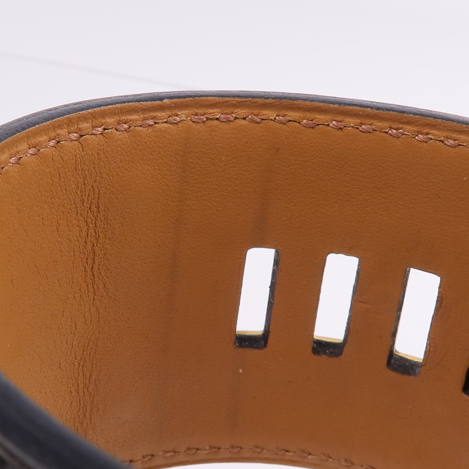 HERMES Box Calf皮革Collier de Chein Bracelet手帶