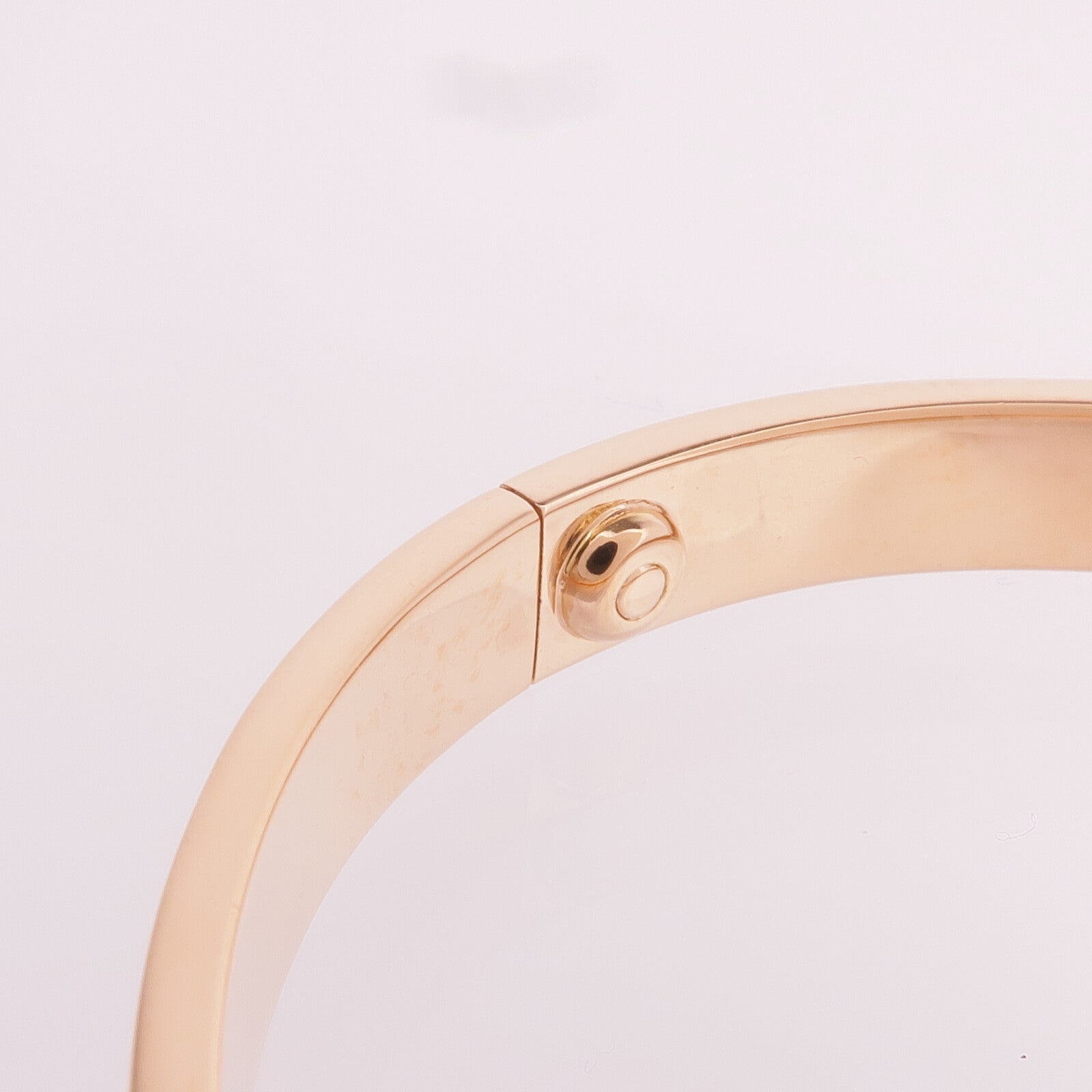 CARTIER 18K玫瑰金Love Bracelet手鐲Cartier#19