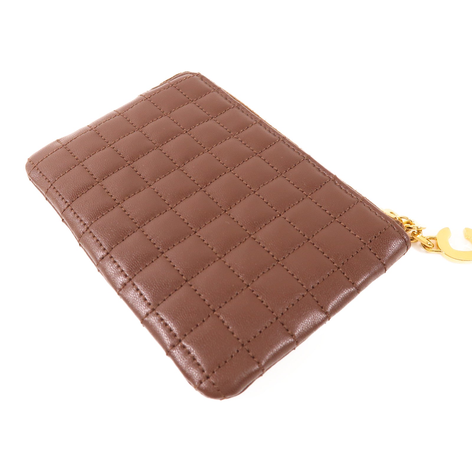 CELINE 【激減優惠】牛皮皮革Coin Case金扣零錢包