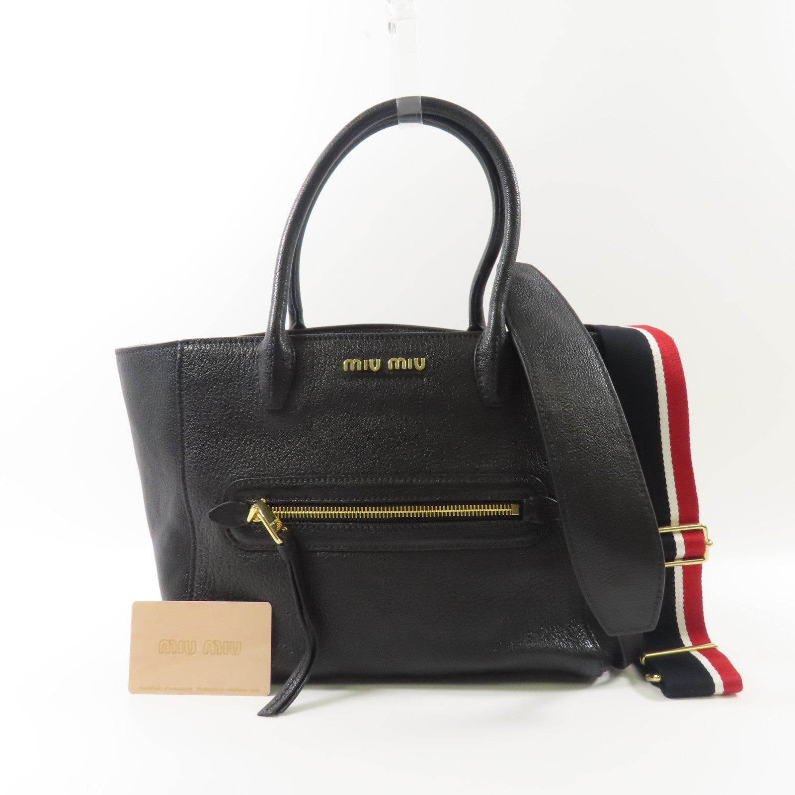 Miu Miu 牛皮皮革2 Way Shoulder金扣肩背袋
