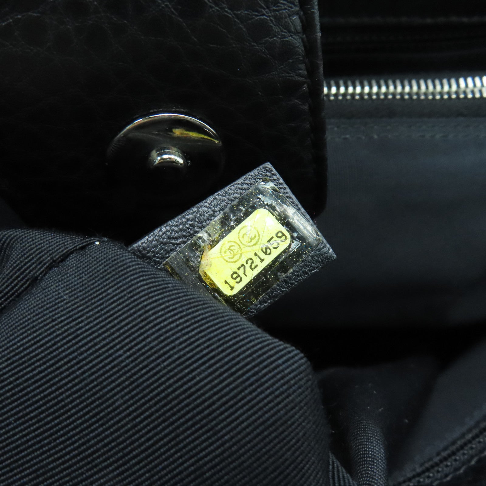 CHANEL 【激減優惠】牛皮皮革2 Way Shoulder Bag銀扣手挽肩背兩用袋黑色