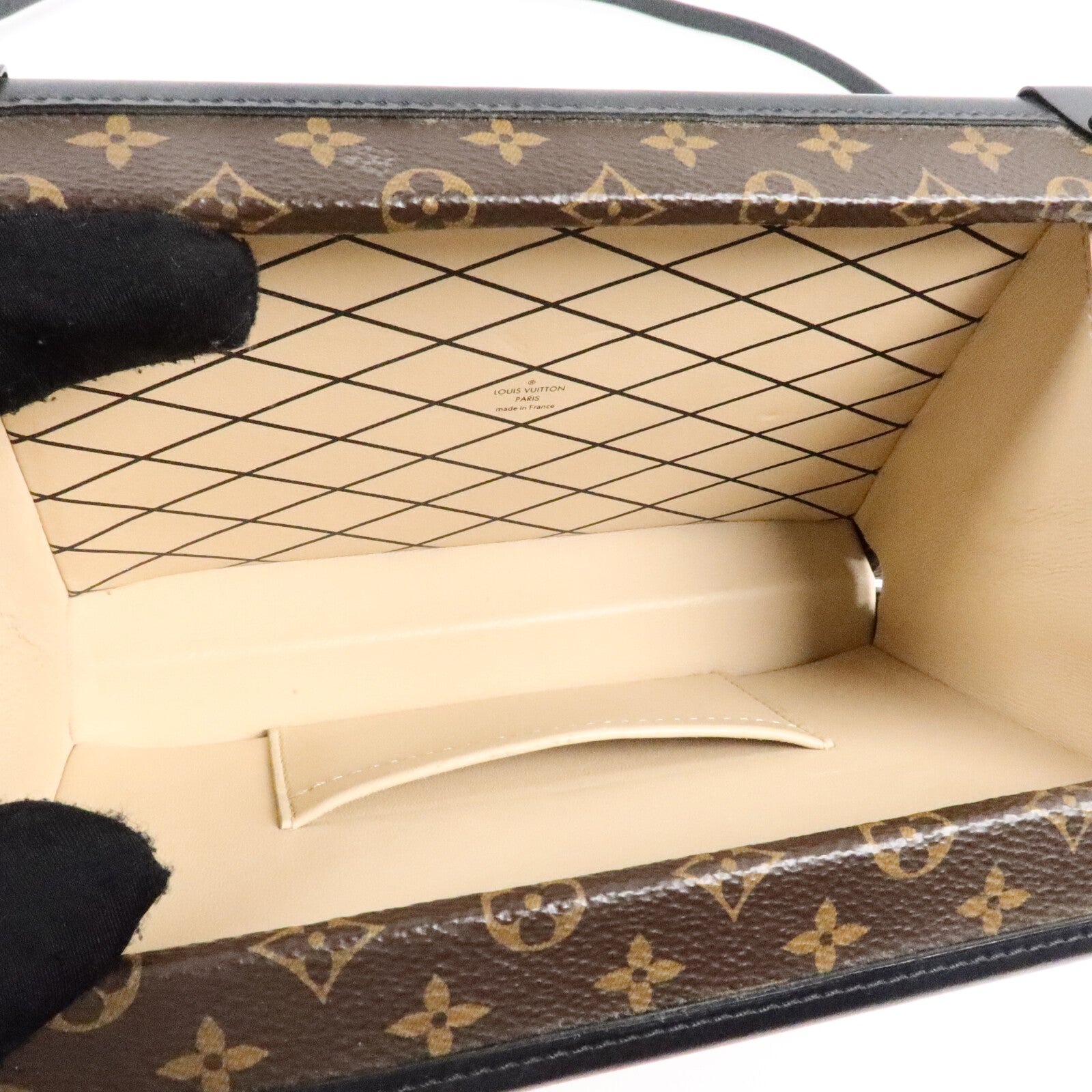 LOUIS VUITTON Monogram Petite Malle金扣肩背袋