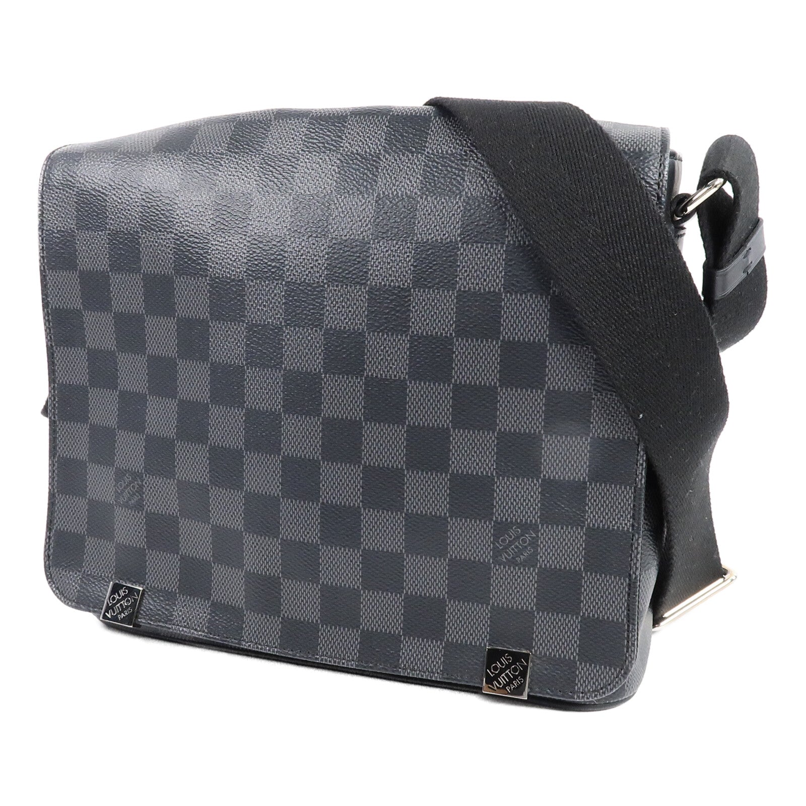 LOUIS VUITTON Damier Graphite Distrist PM肩背袋