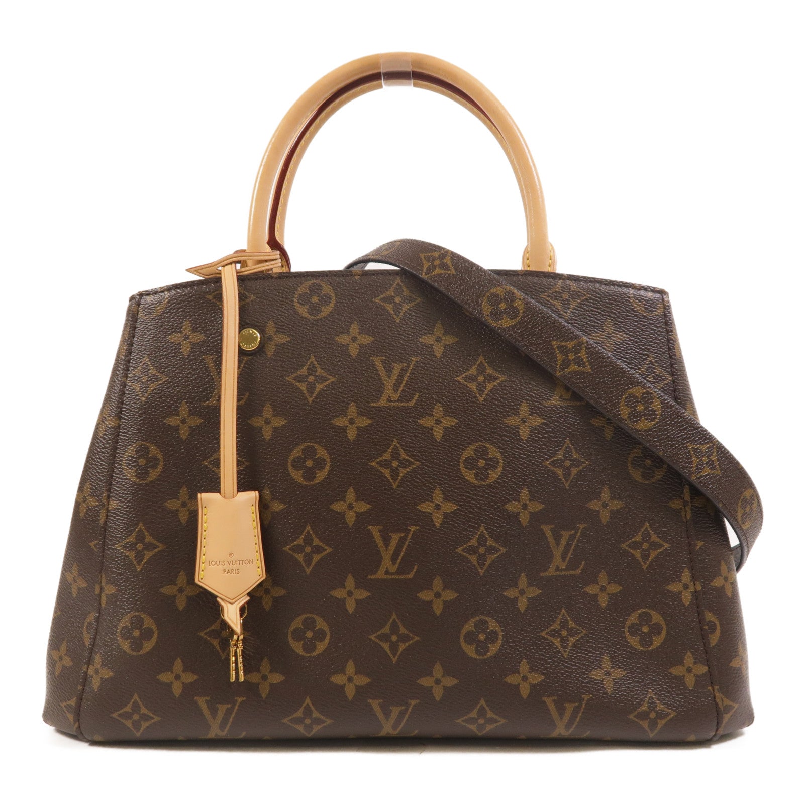 LOUIS VUITTON Monogram Montaigne MM手挽肩背兩用袋