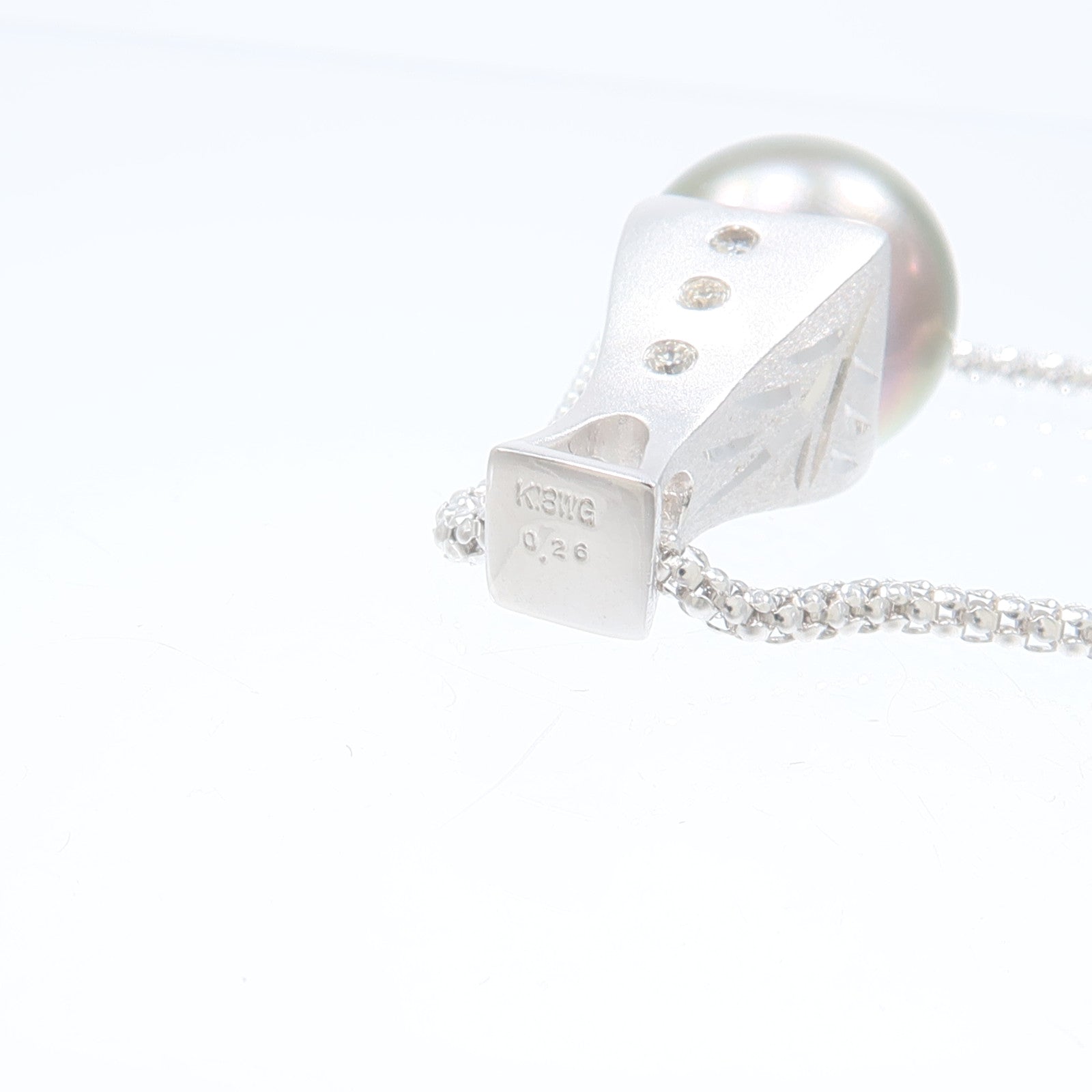 JEWELRY 18K白金Pearl Diamond Necklace珍珠/鑽石項鍊