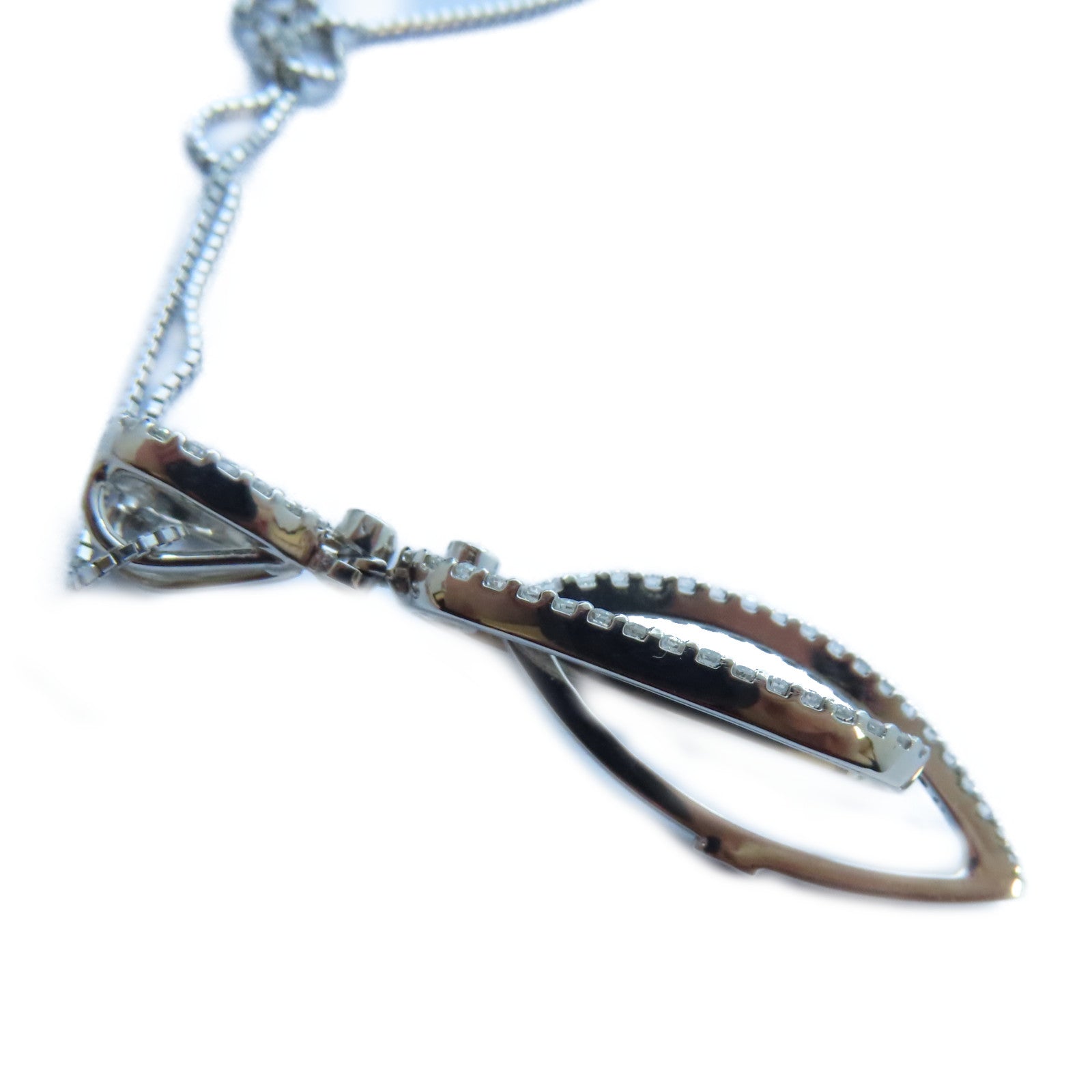 JEWELRY 【激減優惠】18K白金Diamond Necklace鑽石項鍊#44cm