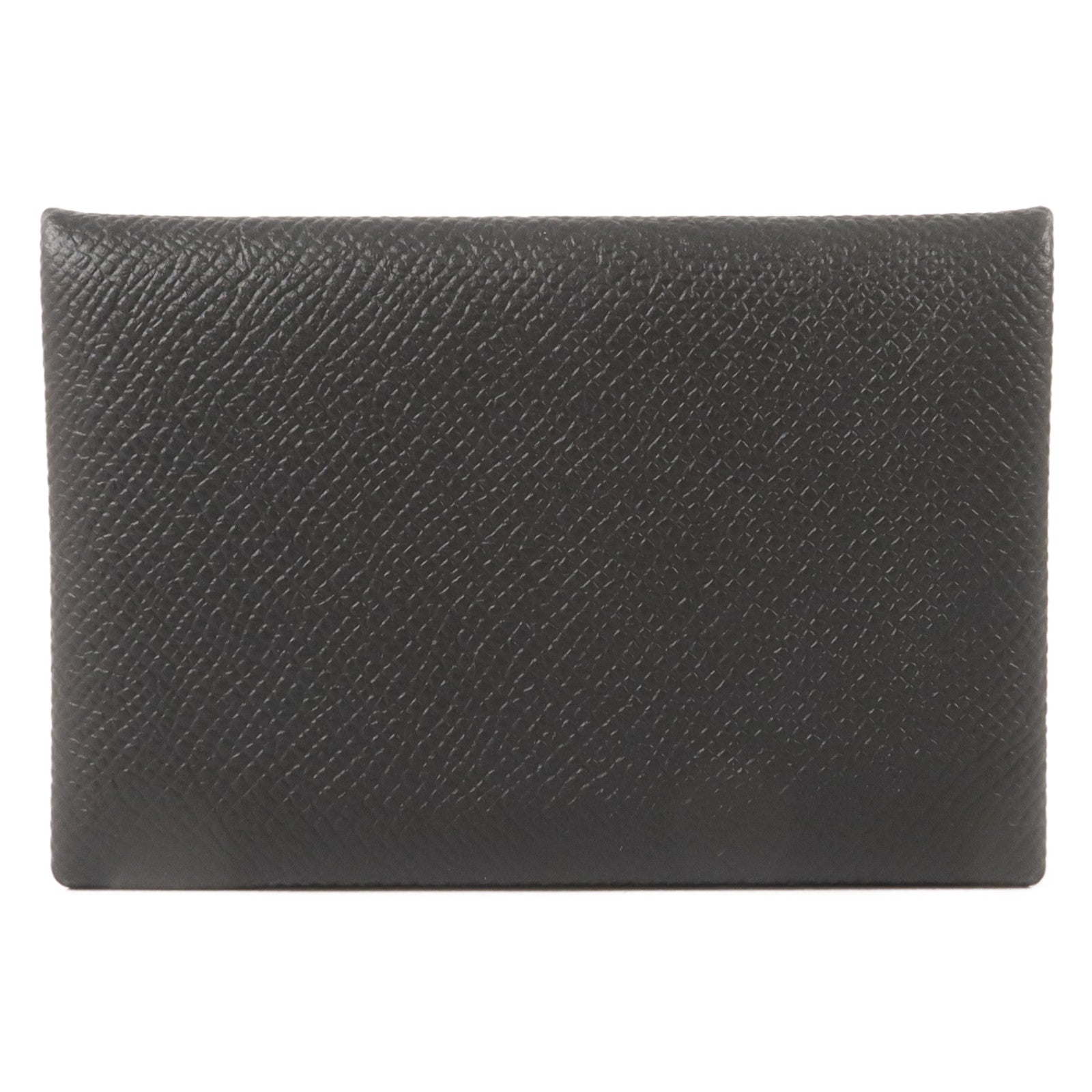 HERMES Epsom皮革Calvi Card Case卡片套Noir