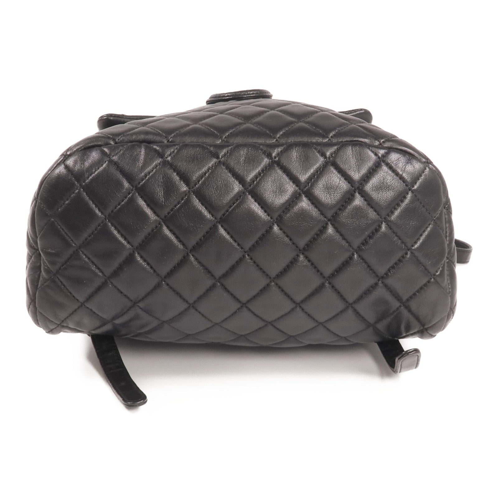 CHANEL 羊皮皮革Backpack銀扣背包