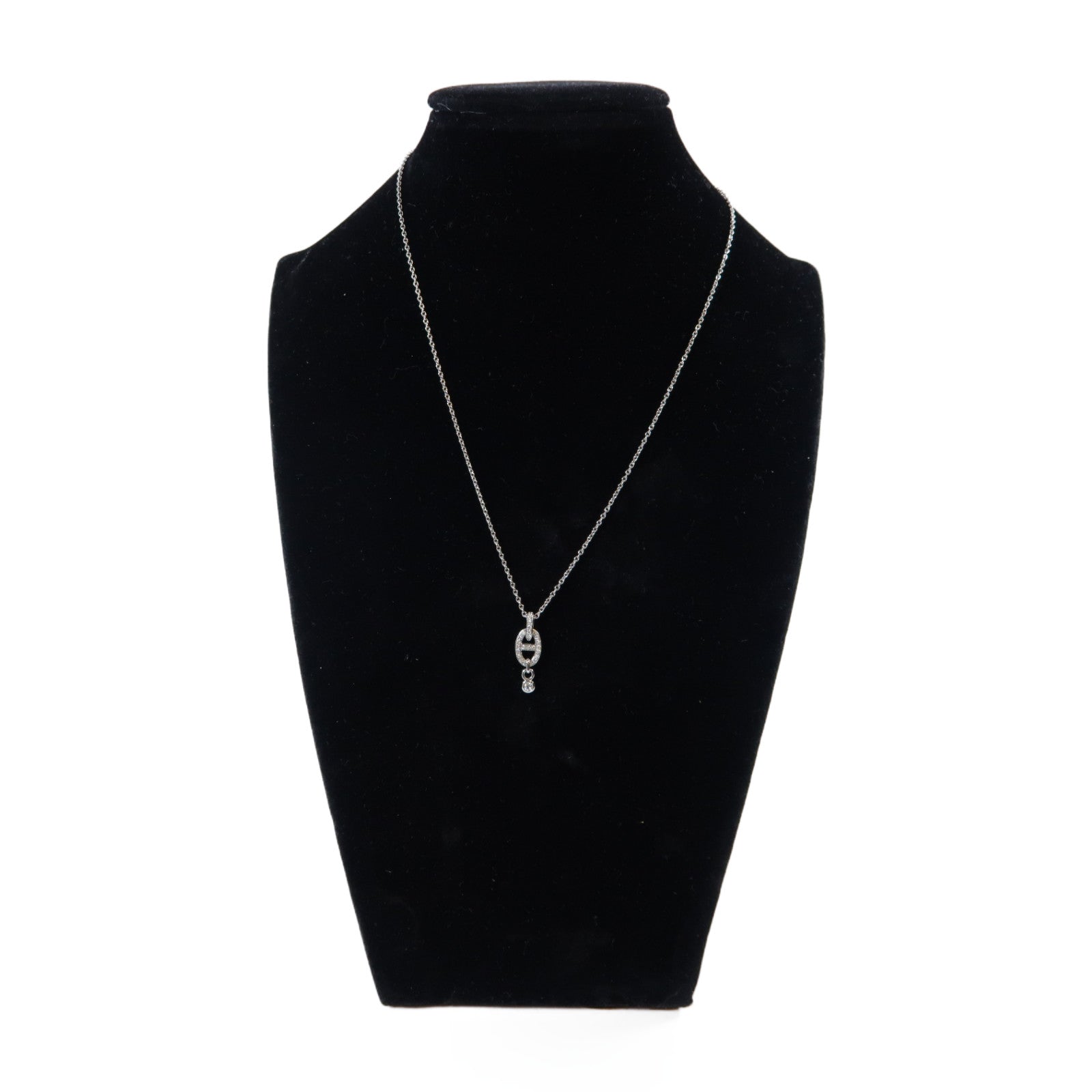 HERMES 【激減優惠】18K白金Farandole Pendant 0.18ct鑽石項鍊