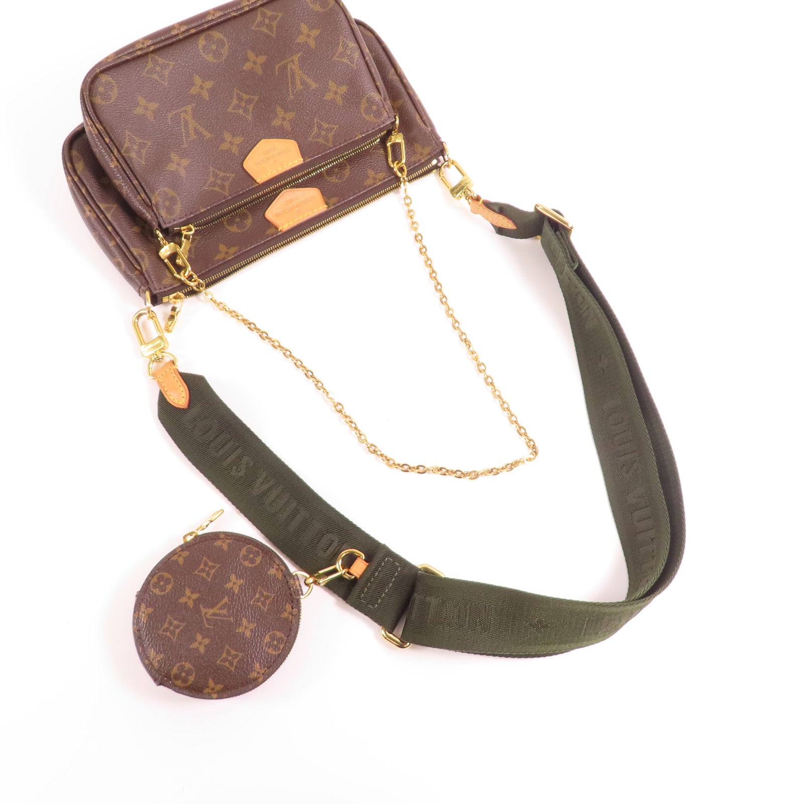 LOUIS VUITTON Monogram Multi Pochette Accessoires金扣肩背袋