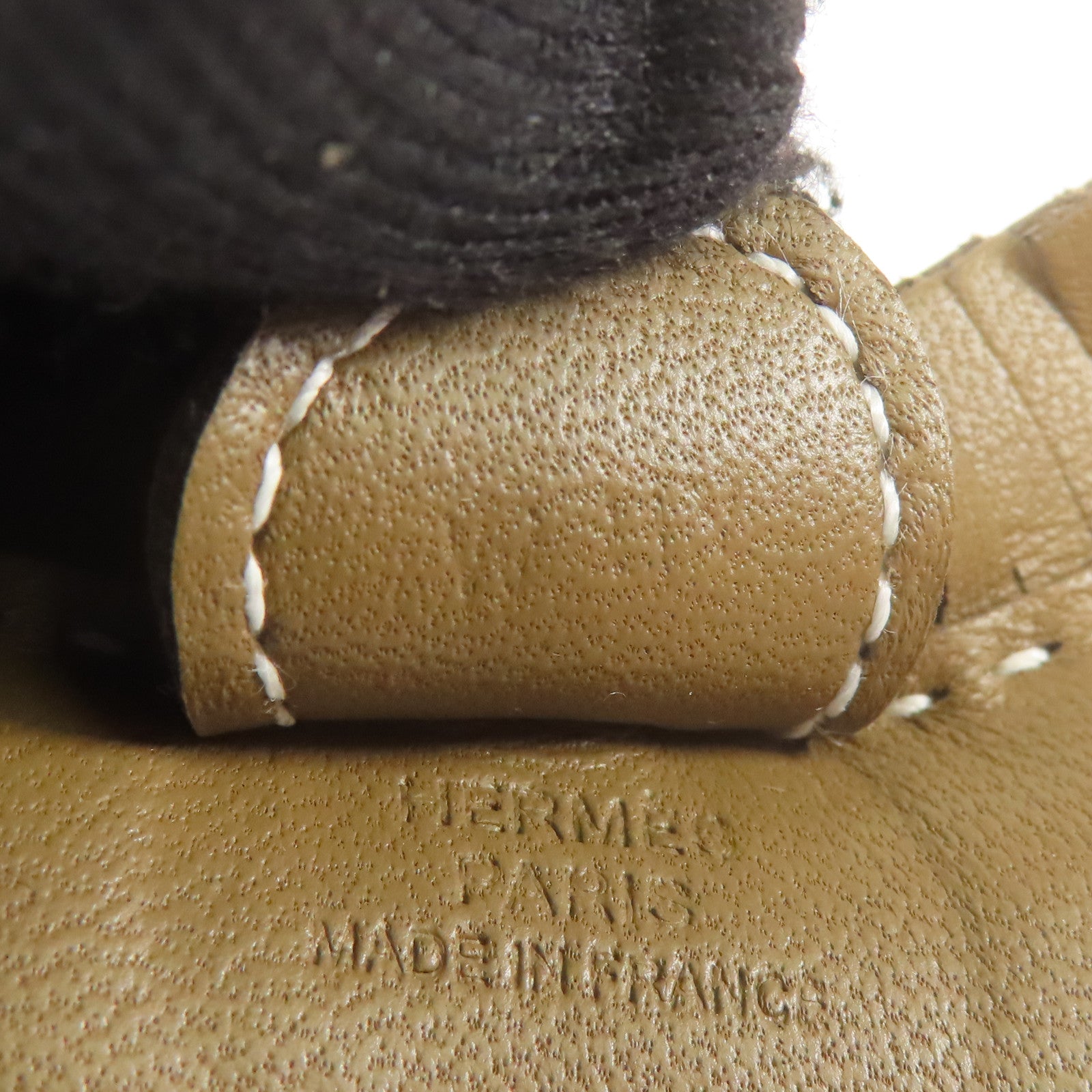 HERMES Milo皮革Rodeo掛飾Etoupe