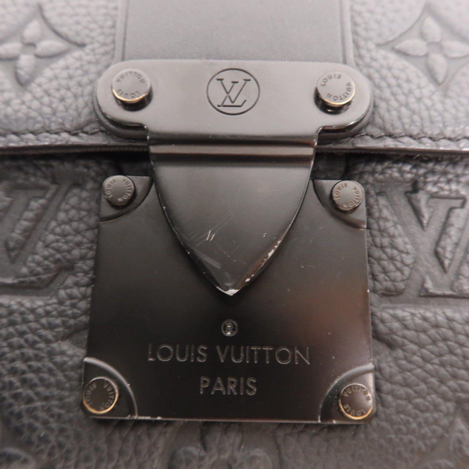 LOUIS VUITTON Monogram Taurillon Pico S-Lock手挽肩背兩用袋