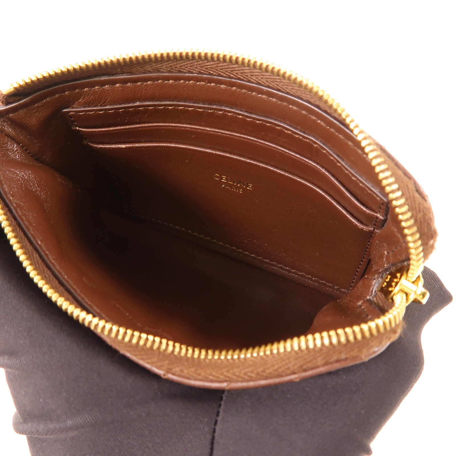 CELINE 【激減優惠】牛皮皮革Coin Case金扣零錢包