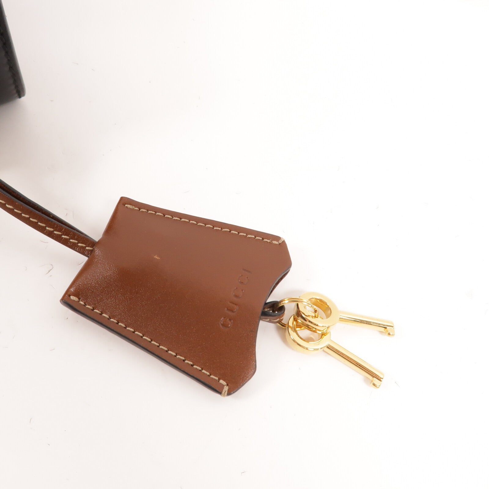 GUCCI 塗層帆布Padlock GG Medium肩背袋