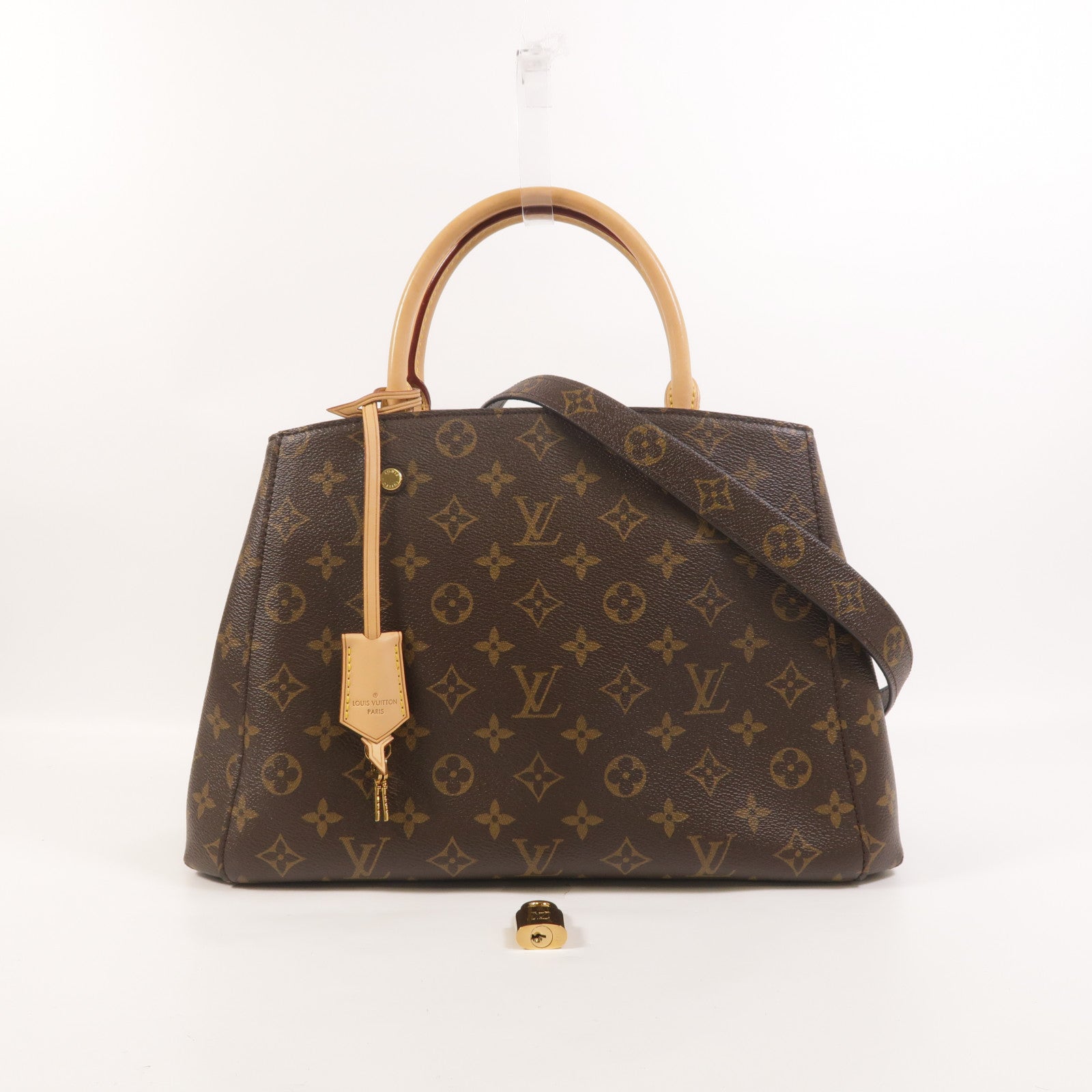 LOUIS VUITTON Monogram Montaigne MM手挽肩背兩用袋