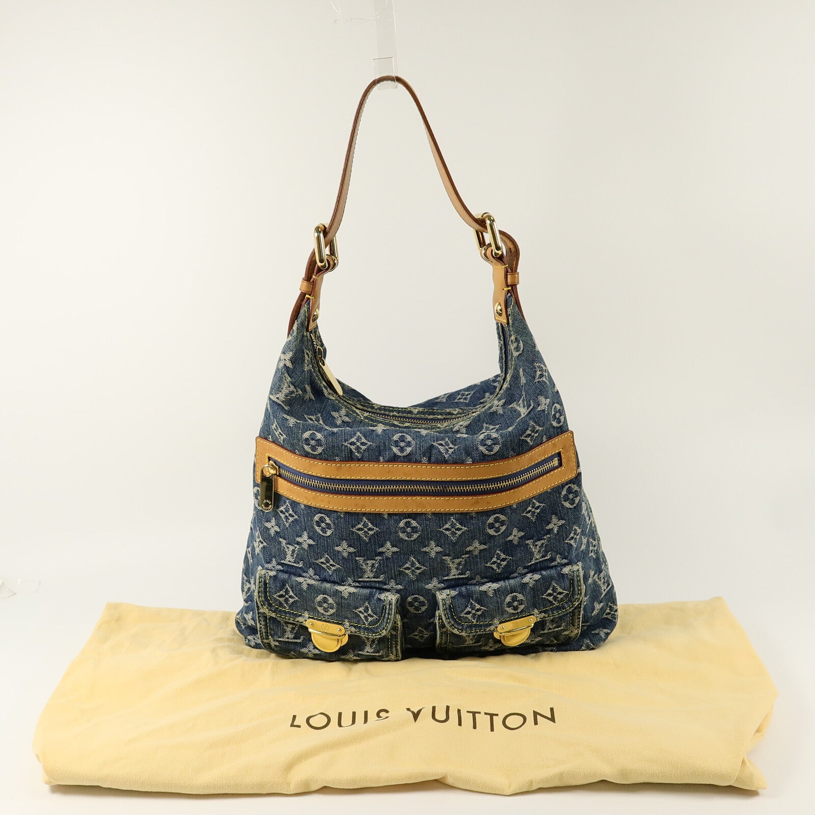 LOUIS VUITTON Monogram Denim Buggy GM肩背袋