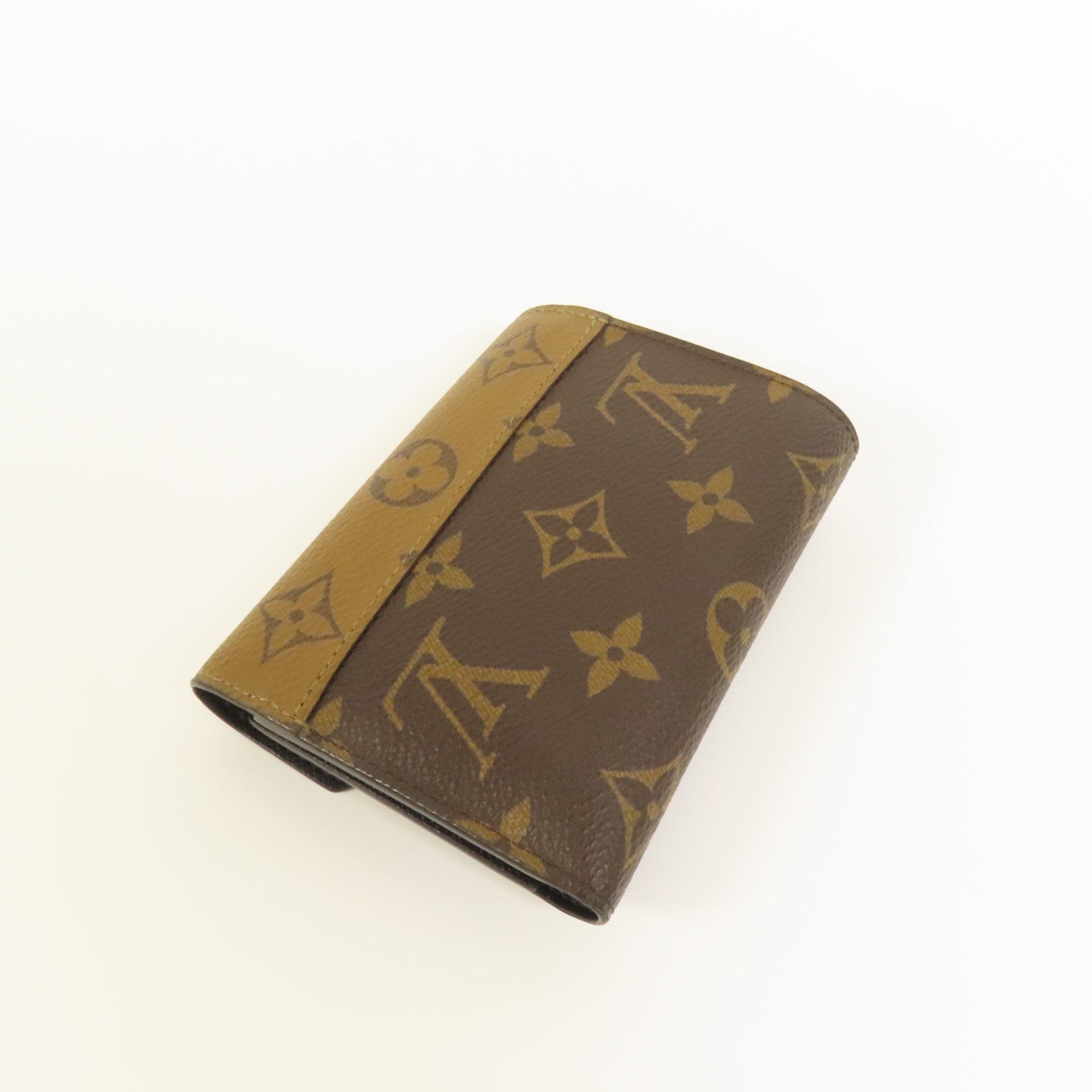 LOUIS VUITTON Monogram/Monogram Reverse Victorine Wallet金扣錢包棕色