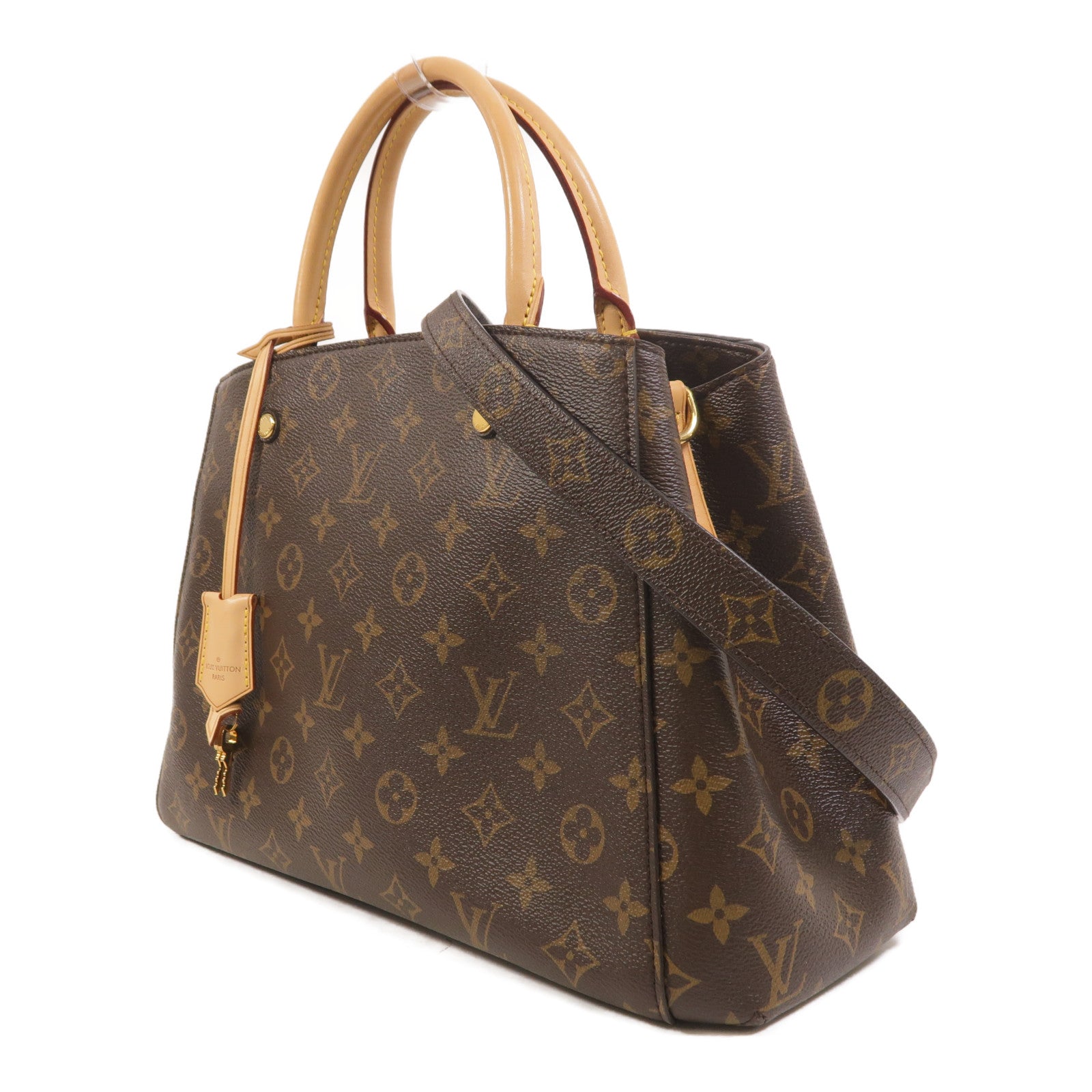 LOUIS VUITTON Monogram Montaigne MM手挽肩背兩用袋