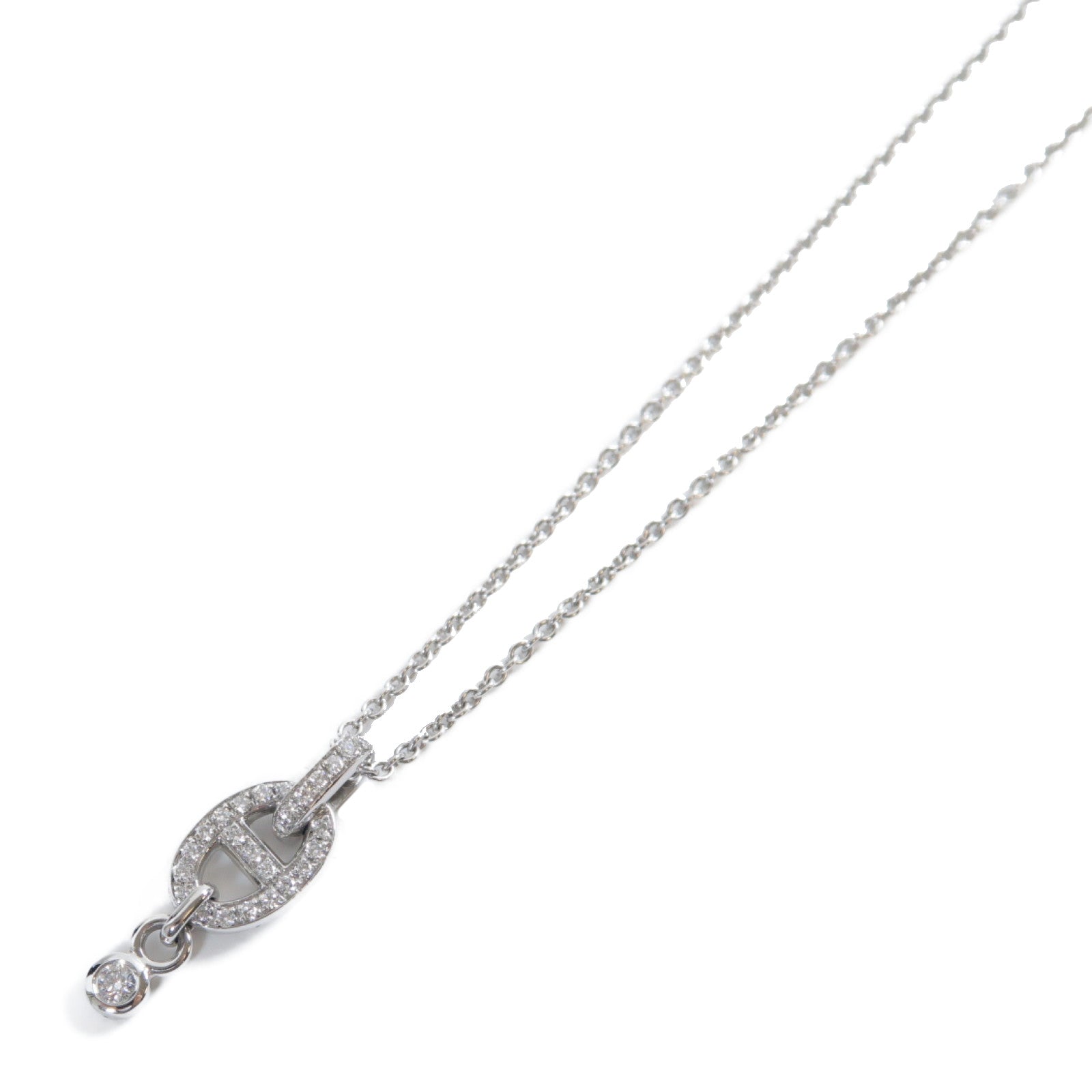 HERMES 【激減優惠】18K白金Farandole Pendant 0.18ct鑽石項鍊