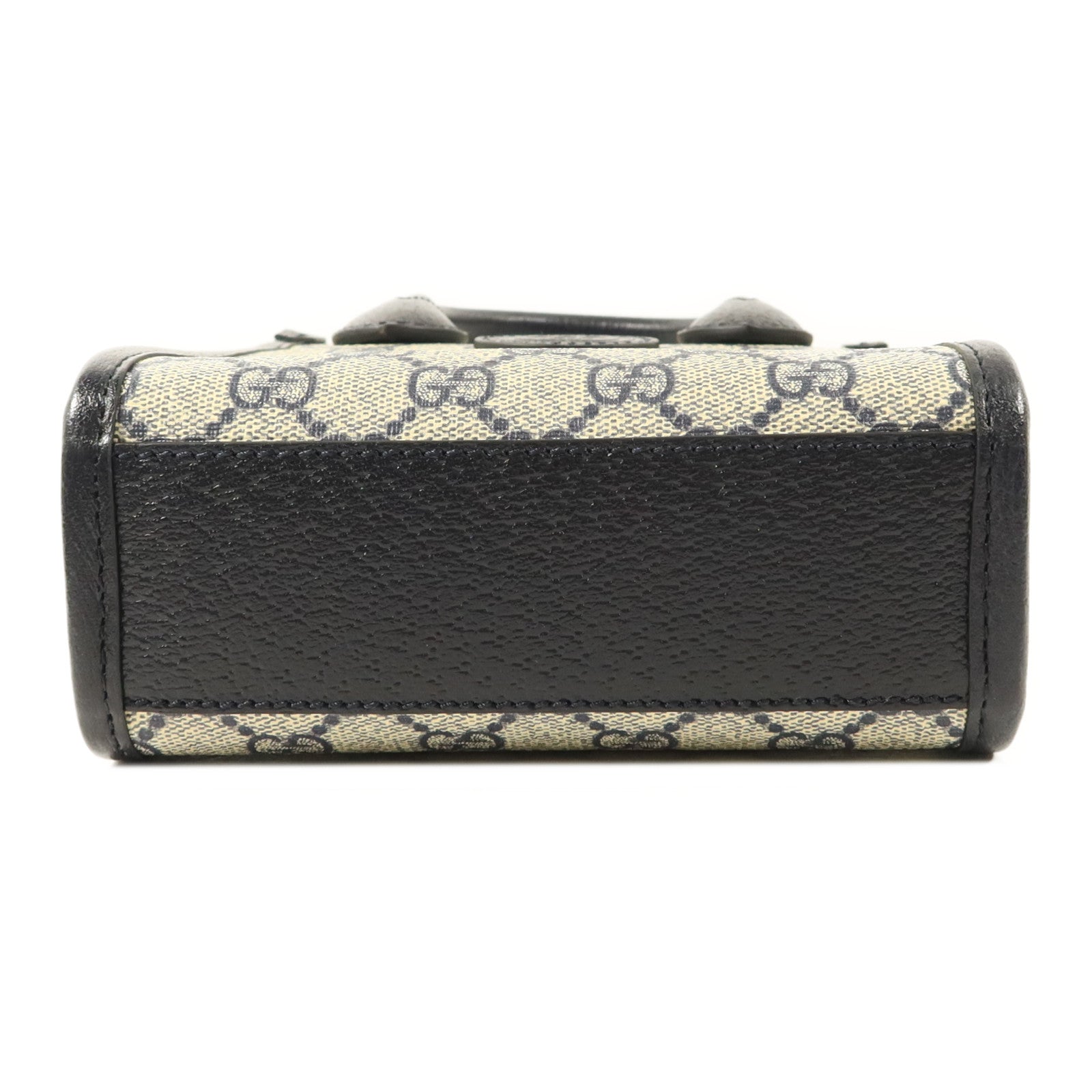 GUCCI 塗層帆布Interlocking G Mini Tote Bag銀扣手挽肩背兩用袋