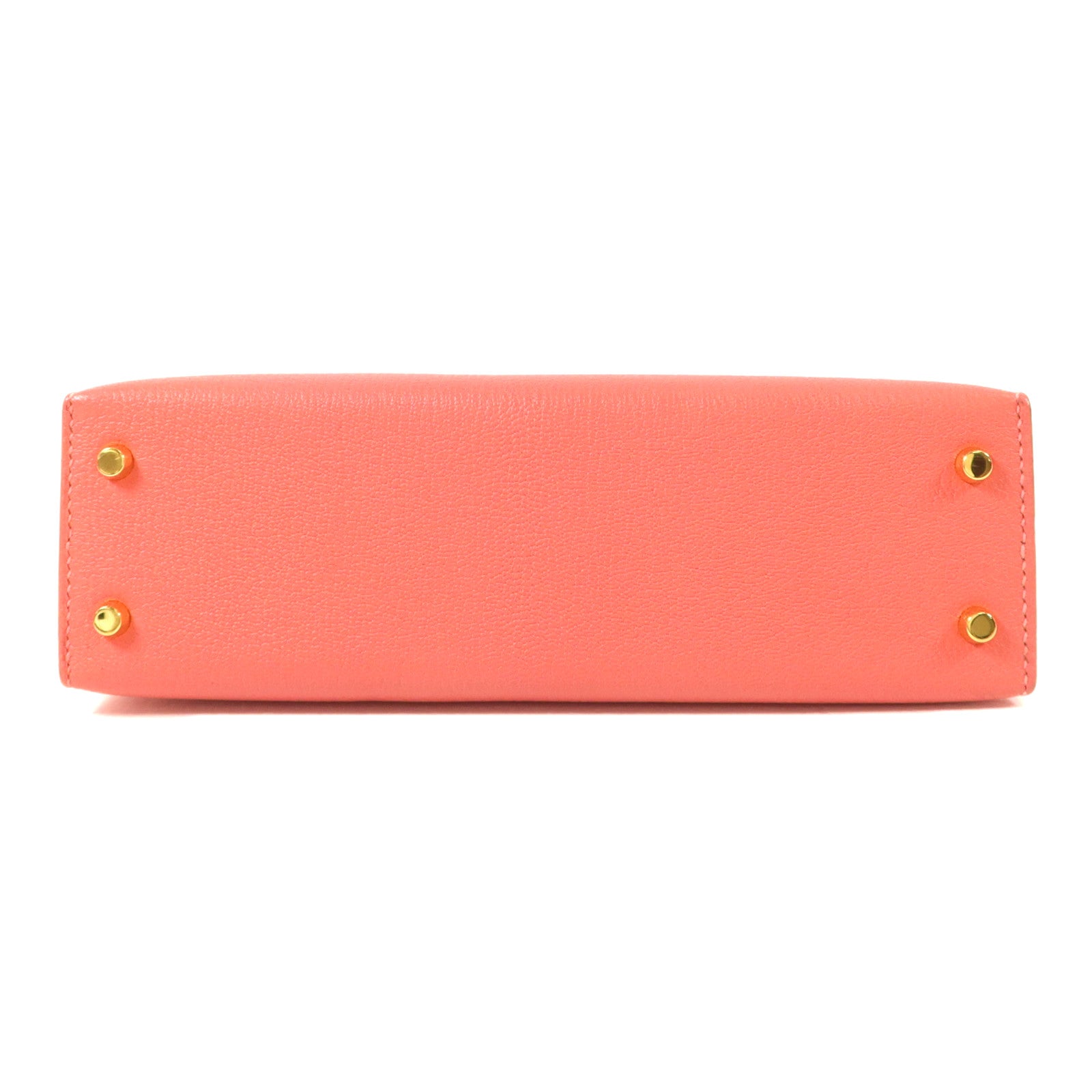 HERMES Chevre皮革Mini Kelly II手挽肩背兩用袋Rose Extreme