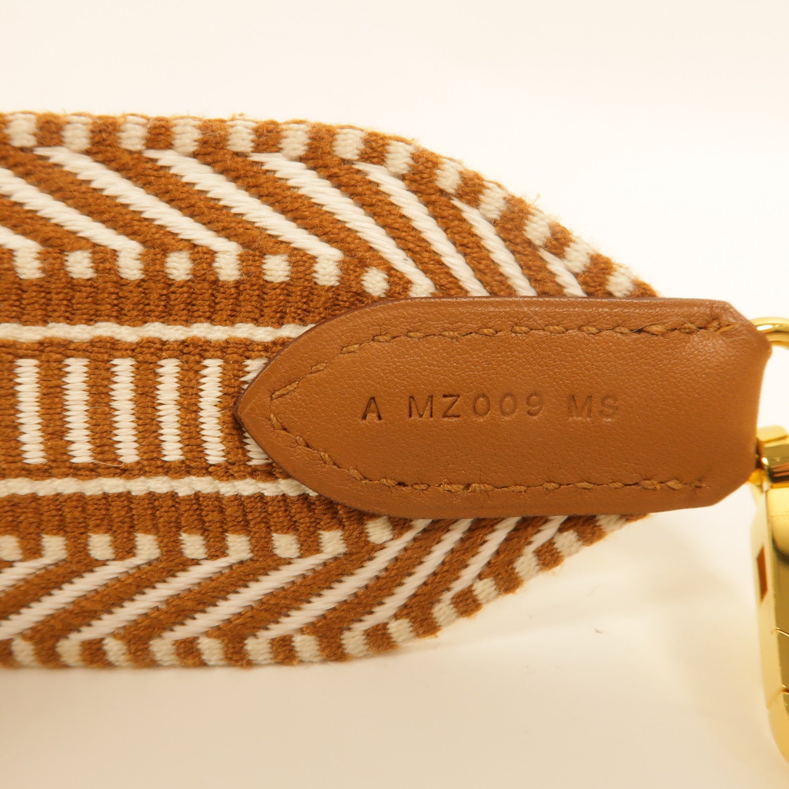 HERMES Swift皮革/帆布Sangle Cavale Bag Strap 50mm肩帶