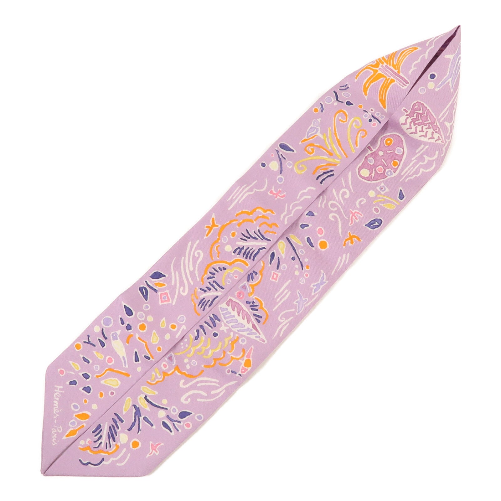 HERMES 【激減優惠】絲質Twilly絲巾