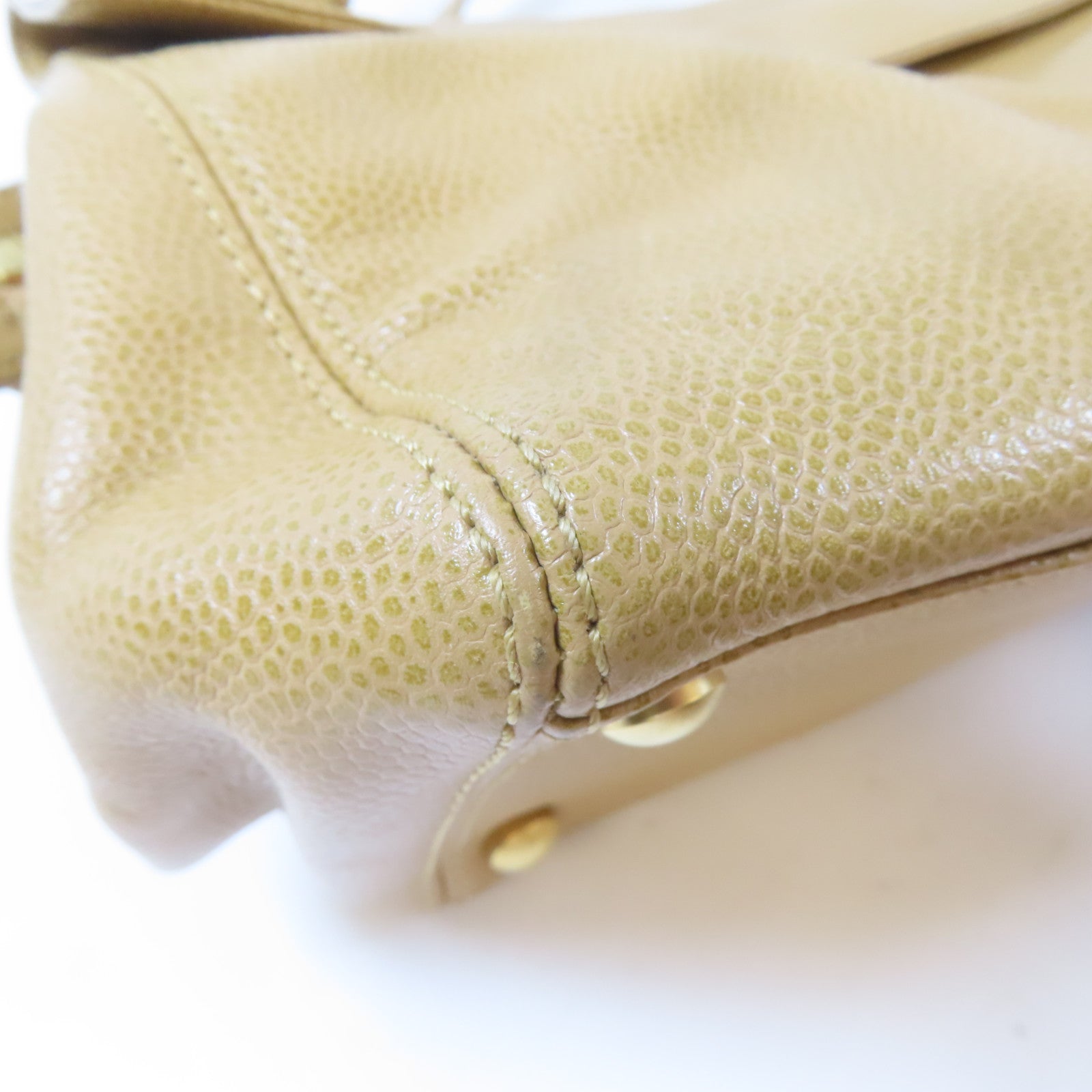 CHANEL Caviar皮革Shoulder Bag金扣肩背袋啡色