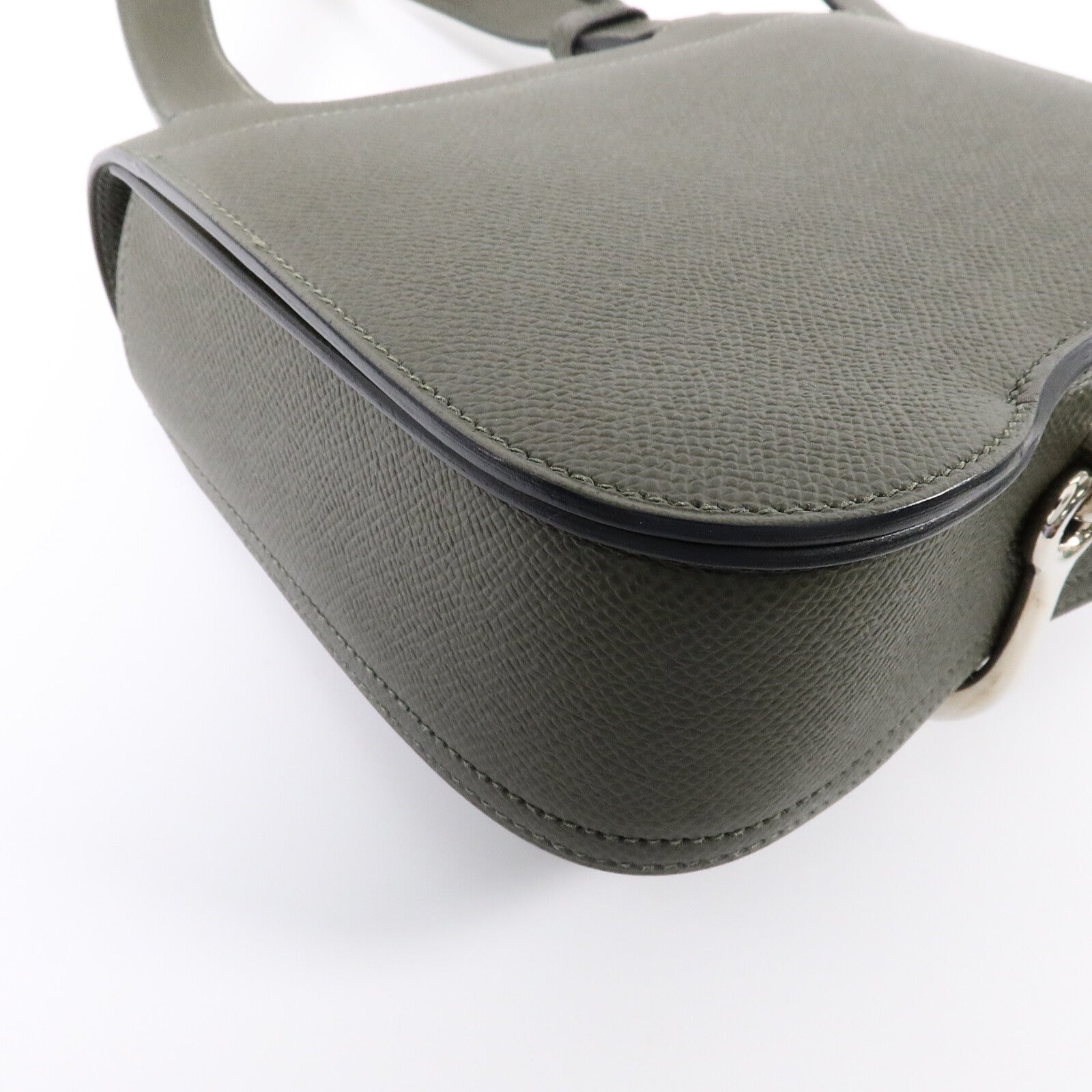 HERMES Epsom皮革Della Cavalleria Mini肩背袋Vert de Gris
