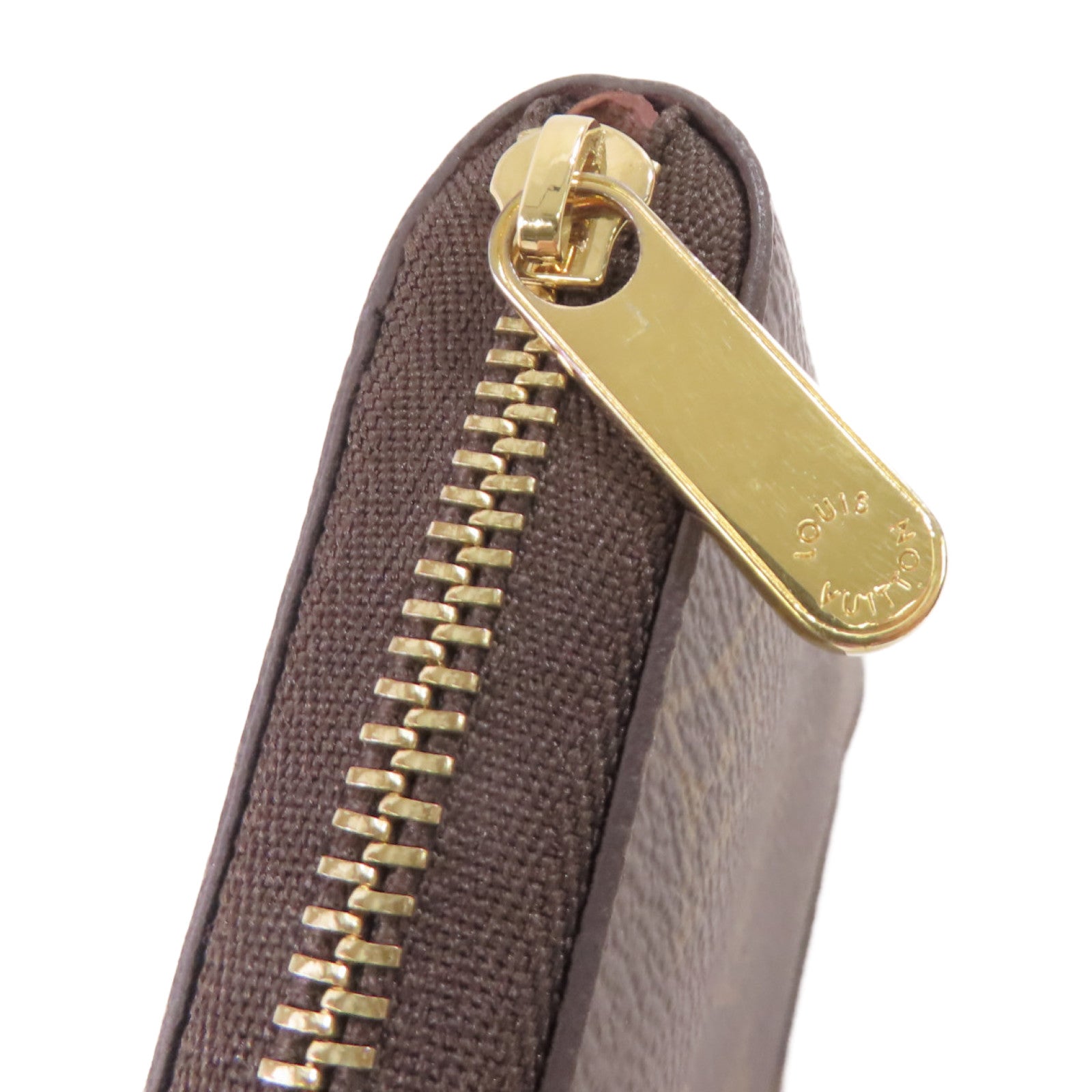 LOUIS VUITTON Monogram Zippy Coin Purse金扣拉鏈零錢包啡色