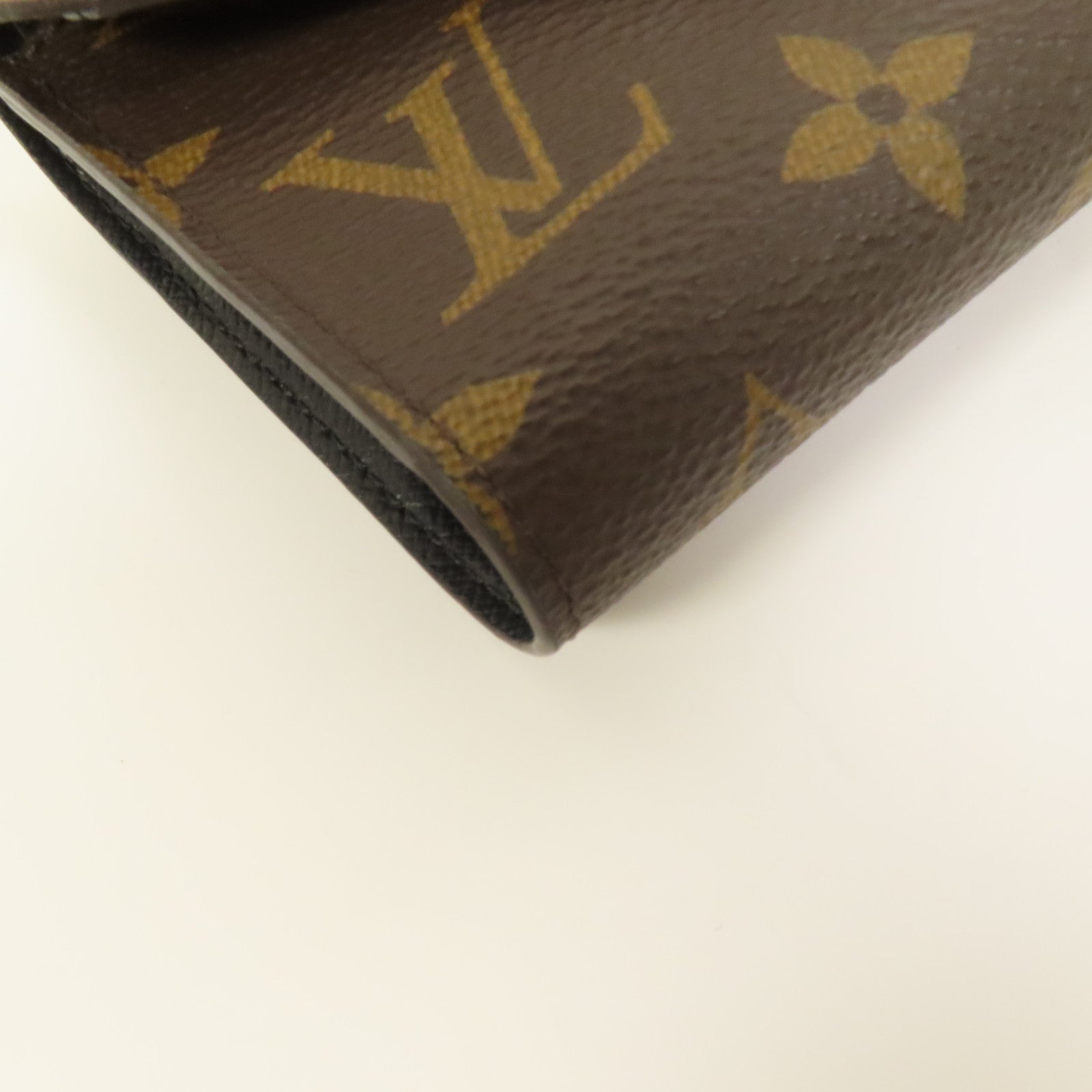 LOUIS VUITTON Monogram/Monogram Reverse Victorine Wallet金扣錢包棕色