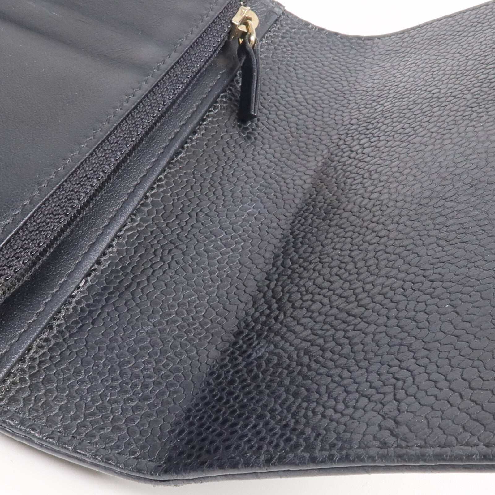 CHANEL 牛皮皮革Wallet金扣錢包