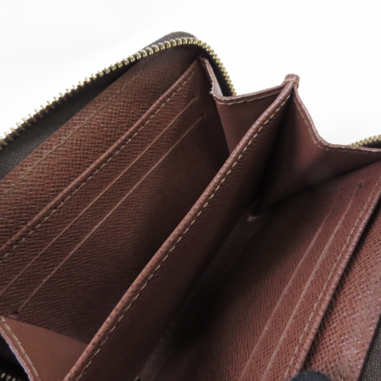 LOUIS VUITTON Monogram Zippy Coin Purse金扣拉鏈零錢包啡色