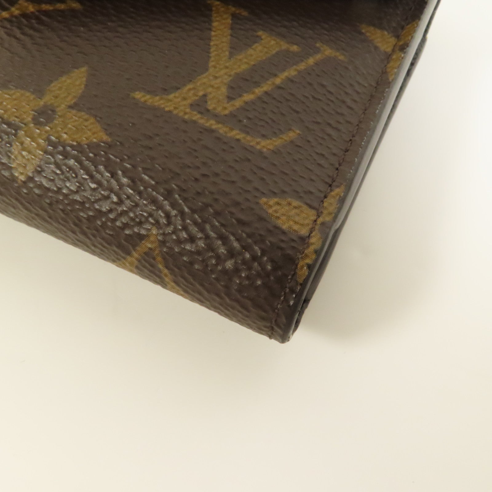 LOUIS VUITTON Monogram/Monogram Reverse Victorine Wallet金扣錢包棕色