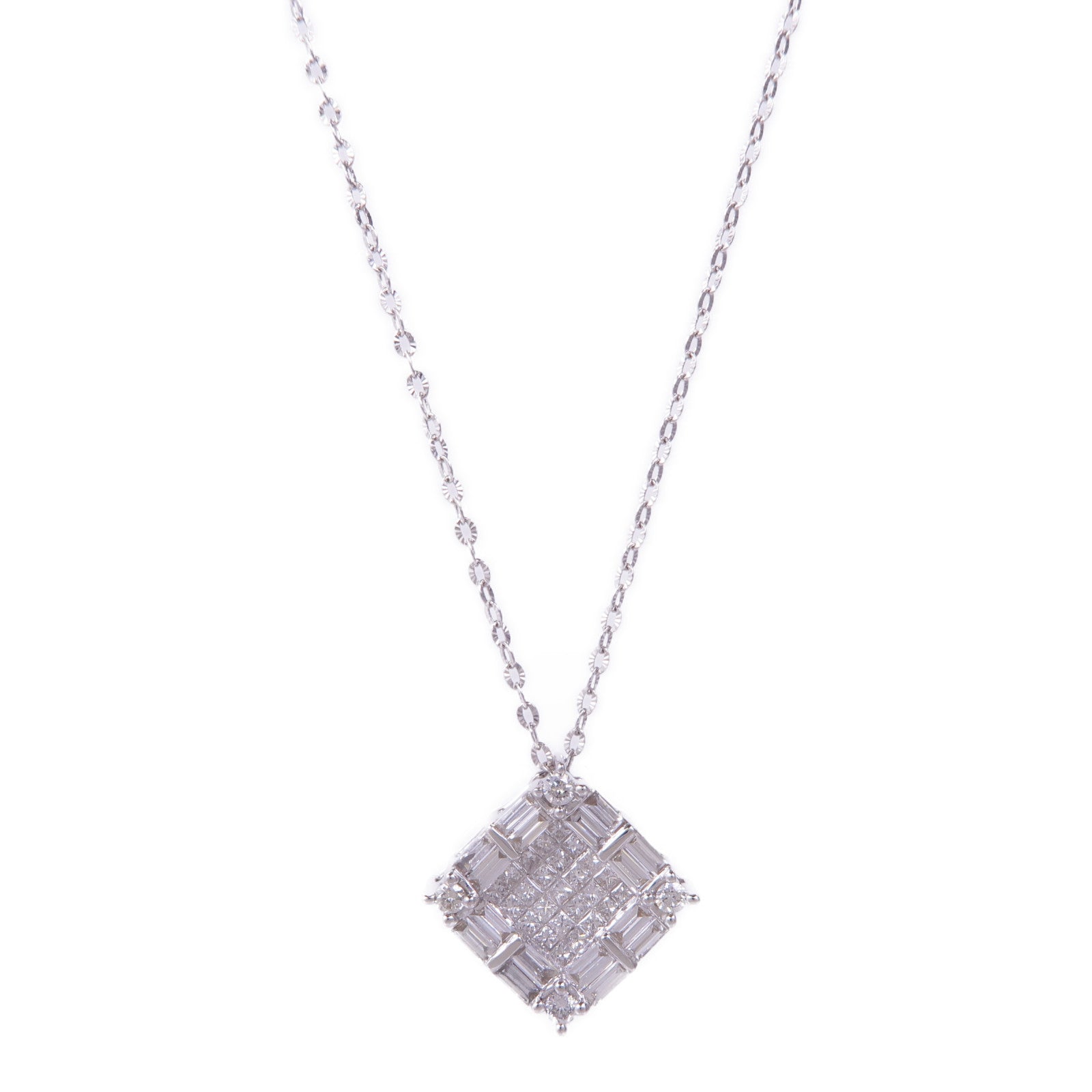 JEWELRY 18K白金Diamond Necklace鑽石項鍊