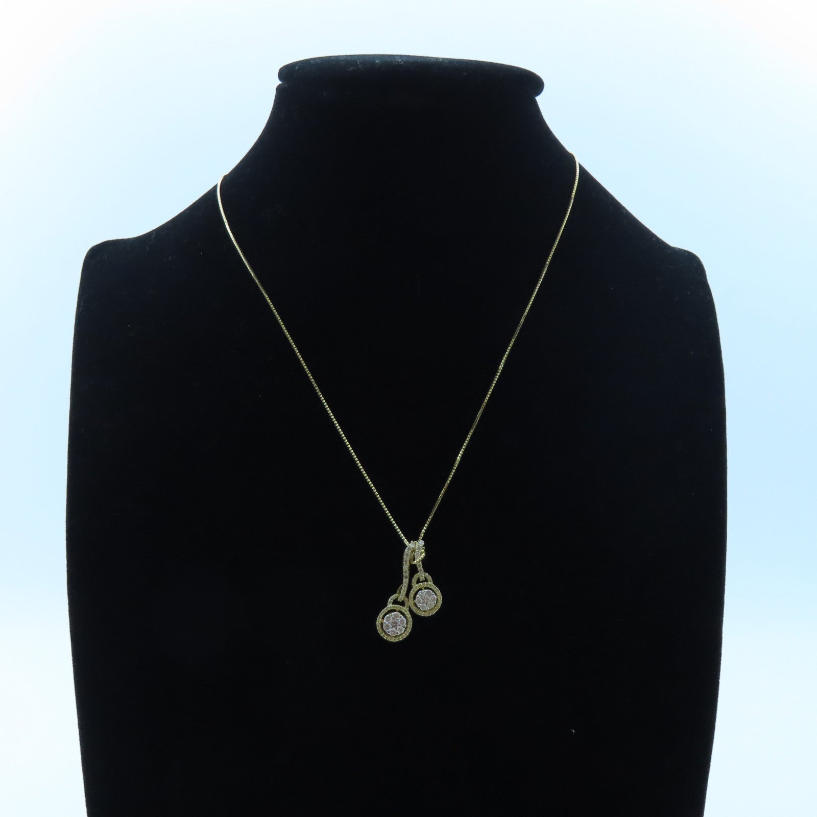 JEWELRY 18K黃金Diamond Necklace0.79ct鑽石項鍊#40cm
