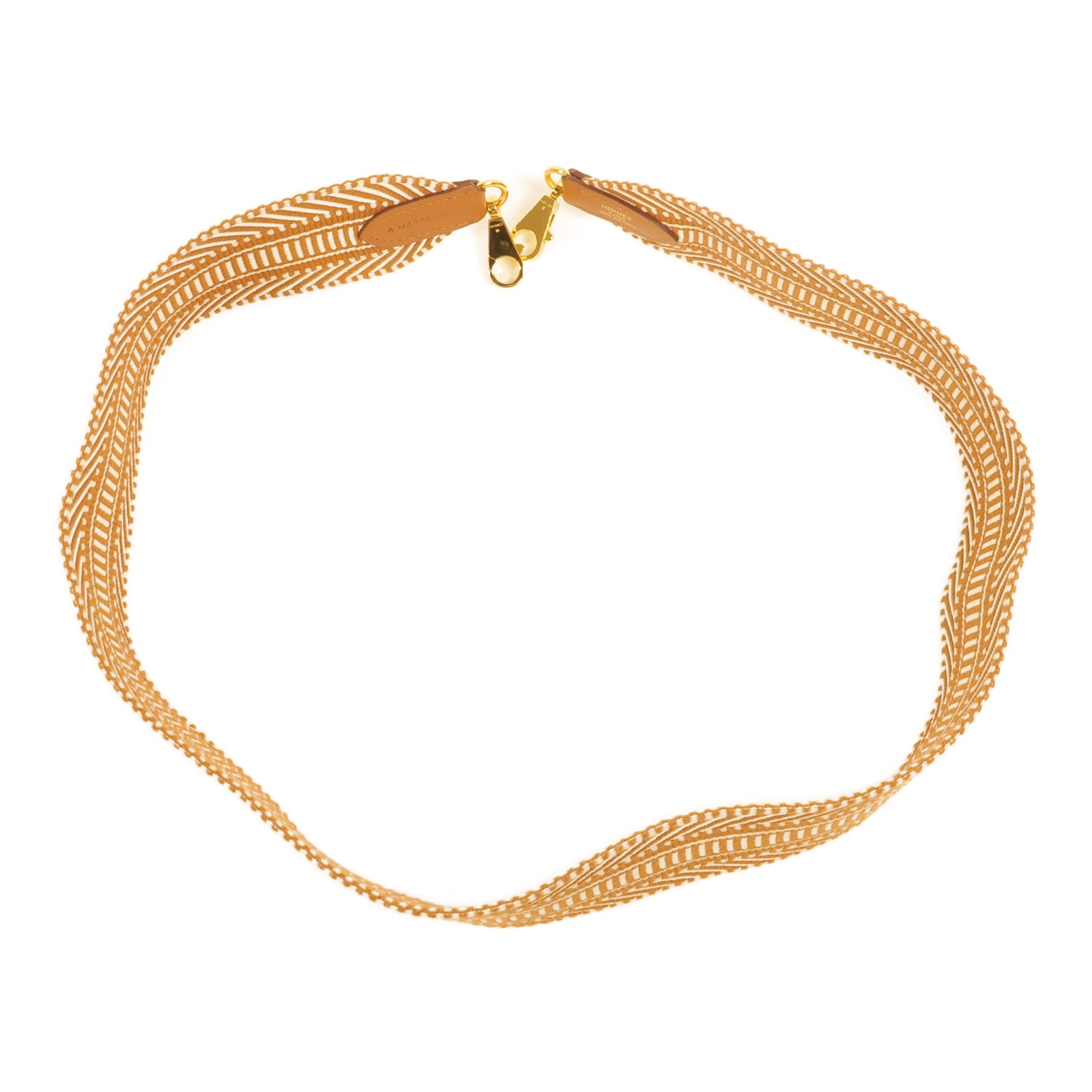 HERMES Swift皮革/帆布Sangle Cavale Bag Strap 50mm肩帶