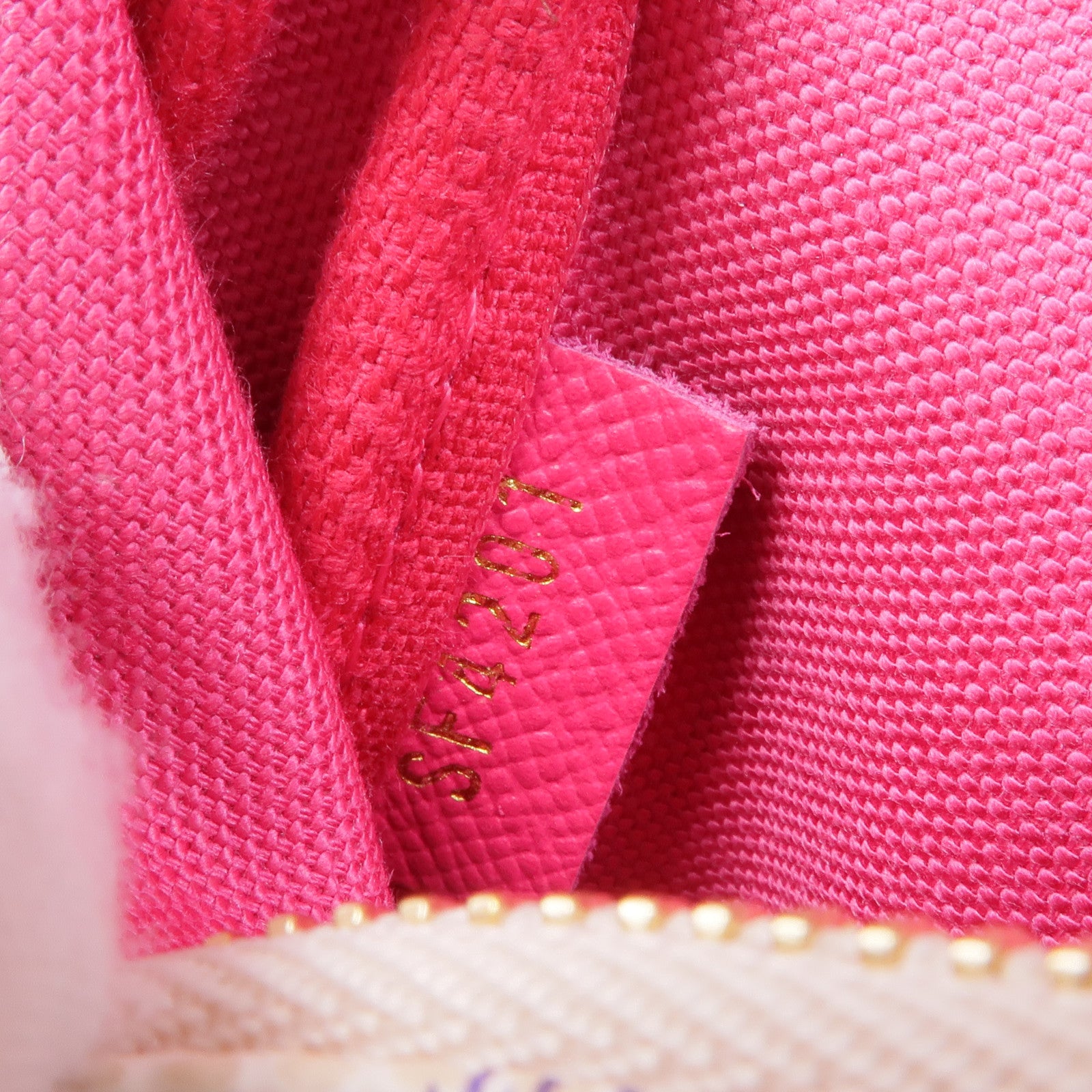 LOUIS VUITTON Damier Azur Mini Pochette金扣鏈帶手挽袋