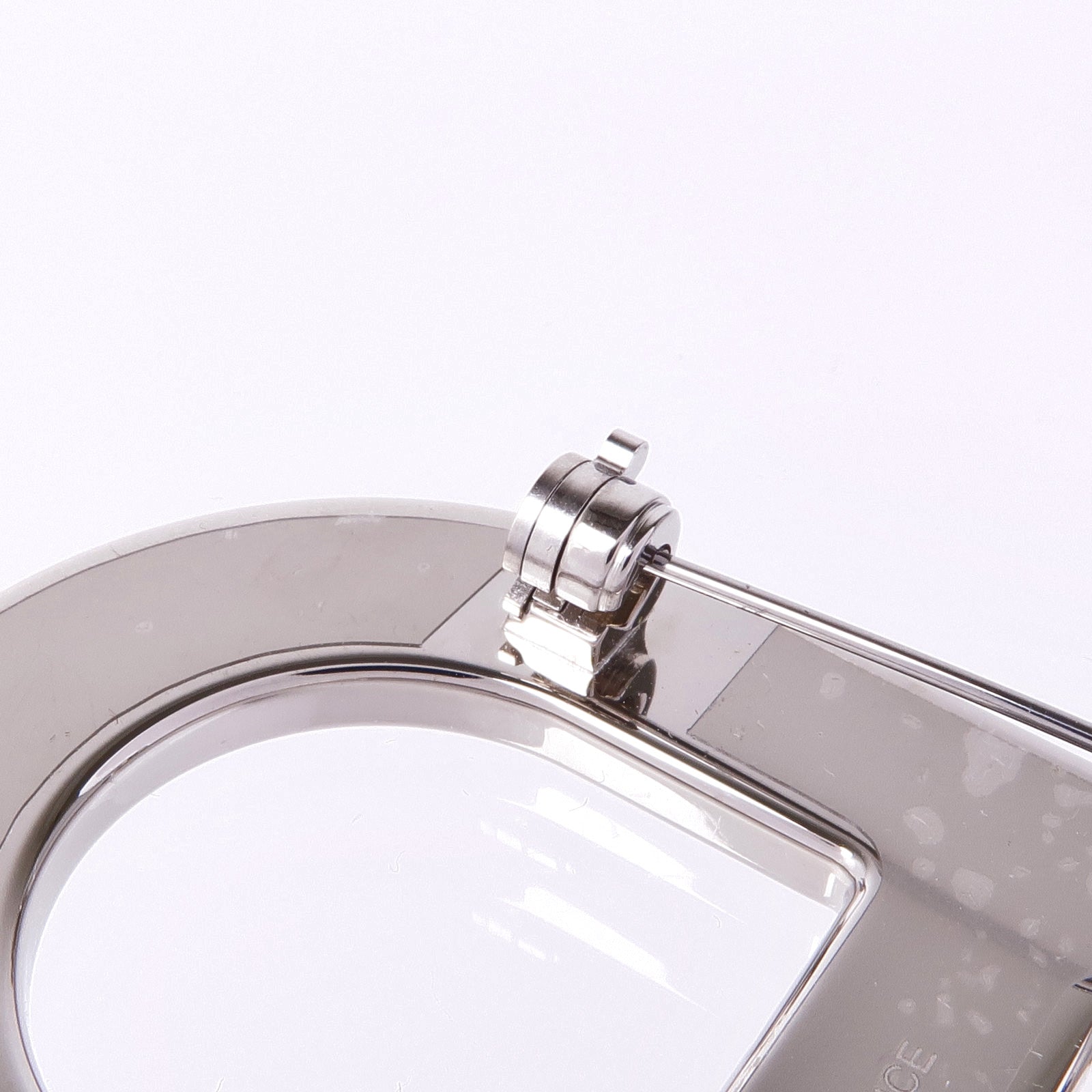 HERMES Epsom皮革/金屬Chaine d'Ancre Brooch胸針Gold