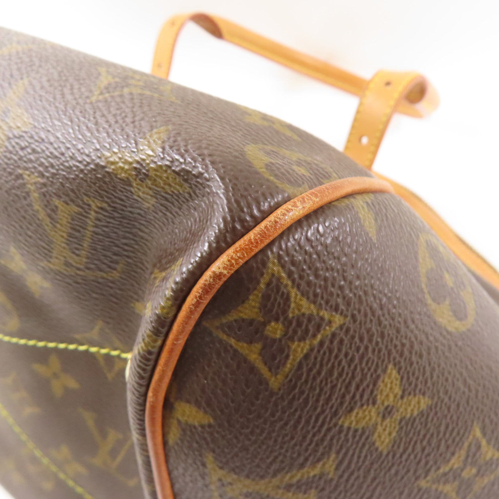 LOUIS VUITTON【激減優惠】 Monogram Tivoli GM金扣肩背袋棕色