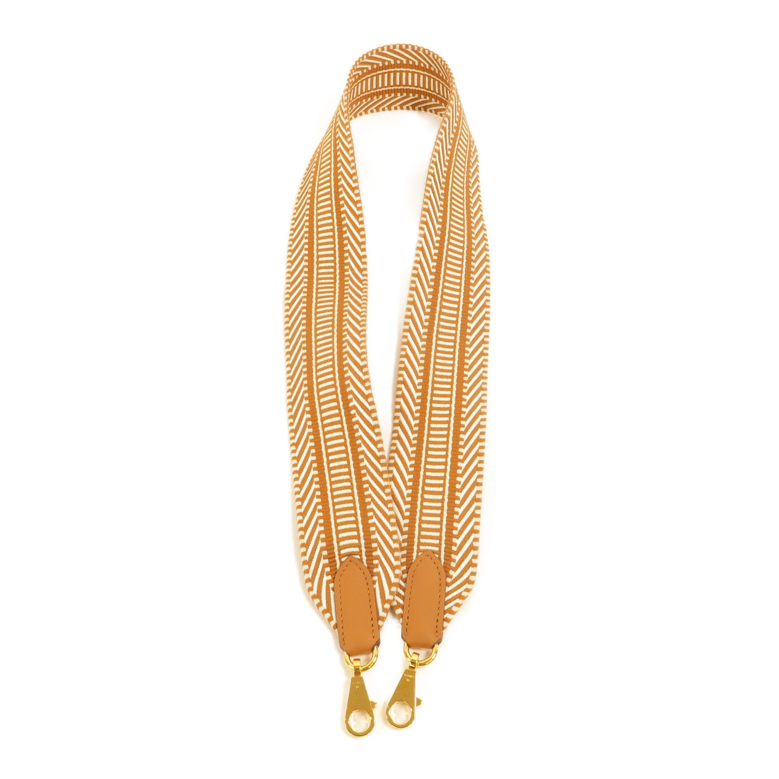 HERMES Swift皮革/帆布Sangle Cavale Bag Strap 50mm肩帶