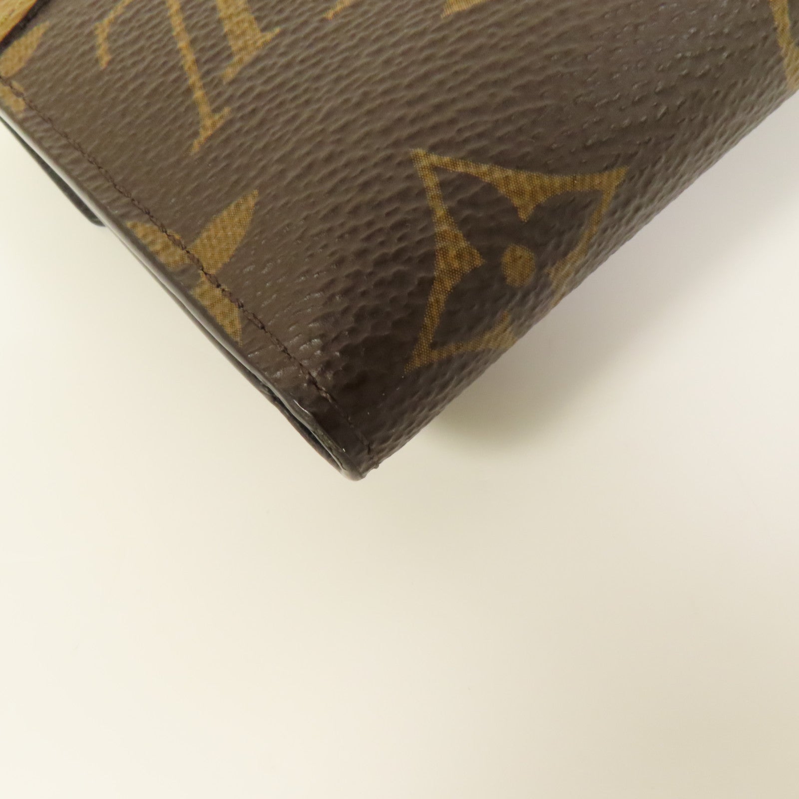 LOUIS VUITTON Monogram/Monogram Reverse Victorine Wallet金扣錢包棕色