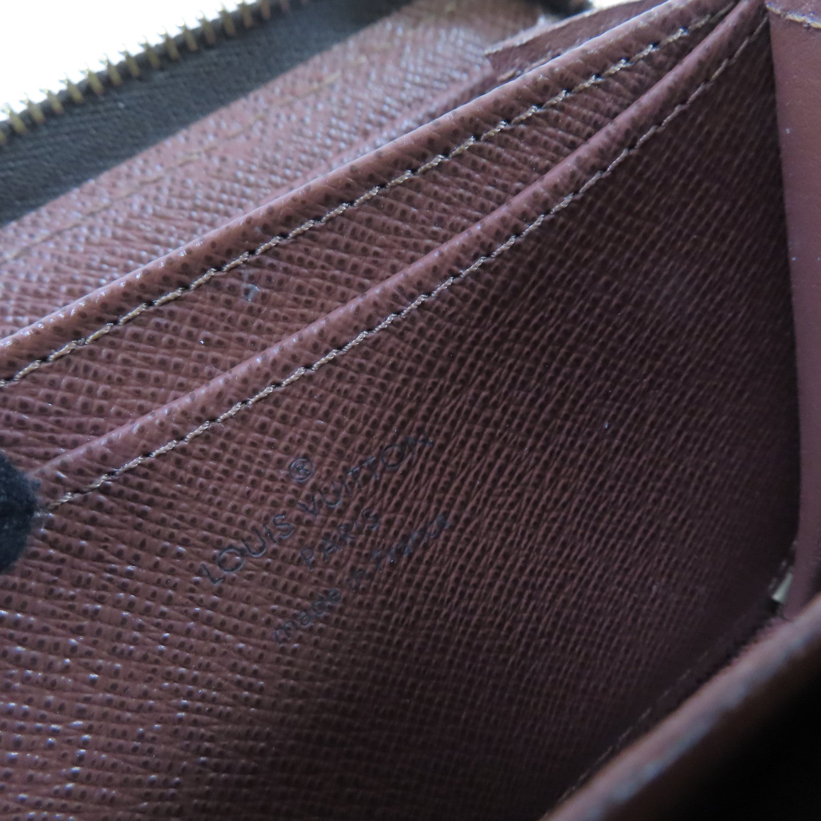 LOUIS VUITTON Monogram Zippy Coin Purse金扣拉鏈零錢包啡色