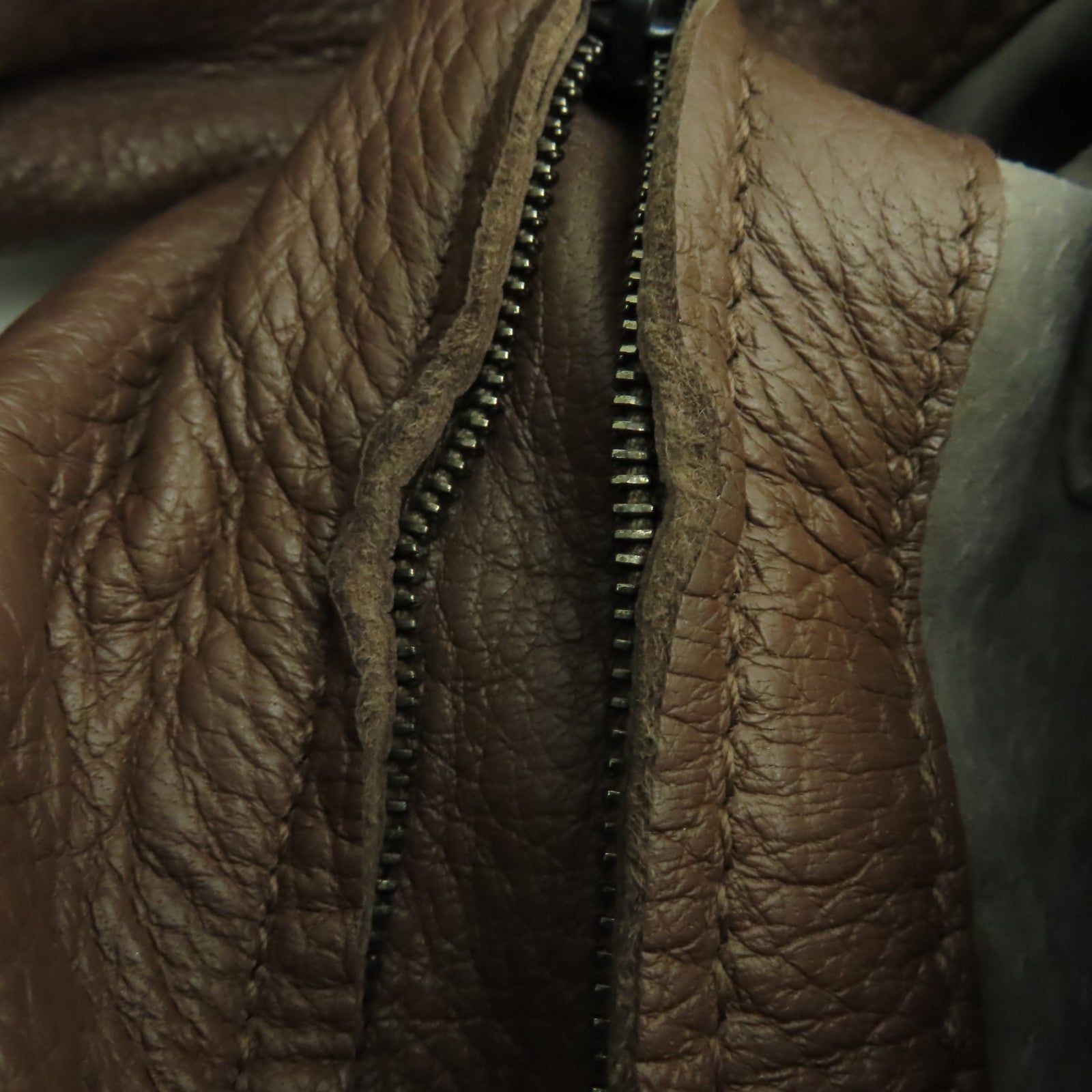 BOTTEGA VENETA 牛皮皮革Hobo肩背袋棕色