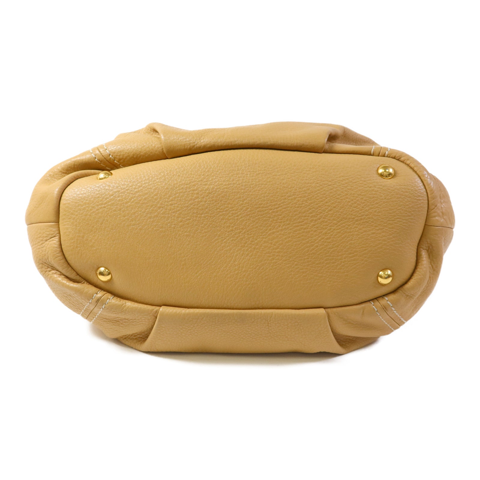 PRADA 【激減優惠】牛皮皮革2 Way Shoulder Bag金扣手挽肩背兩用袋