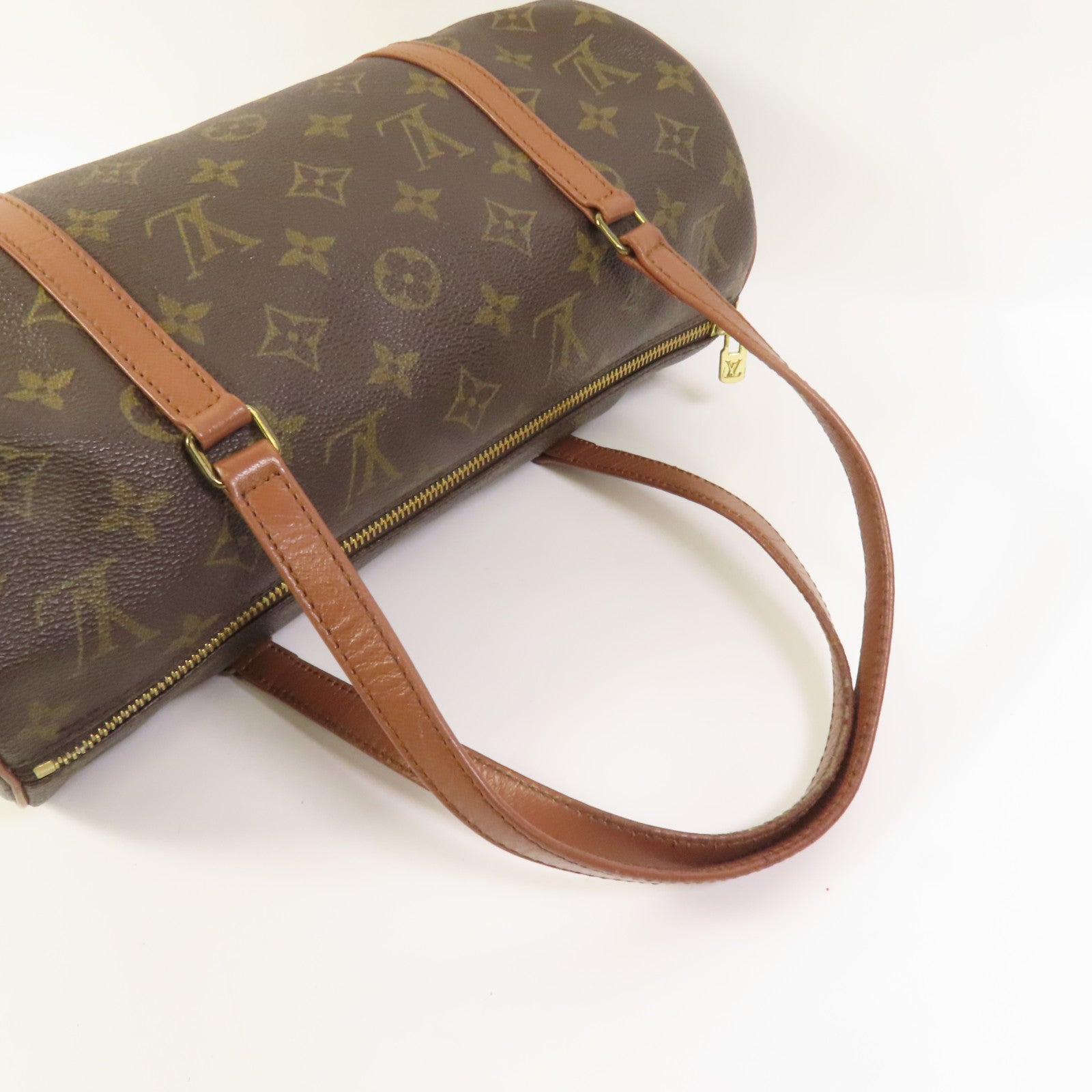 LOUIS VUITTON Monogram Papillon GM金扣手挽袋