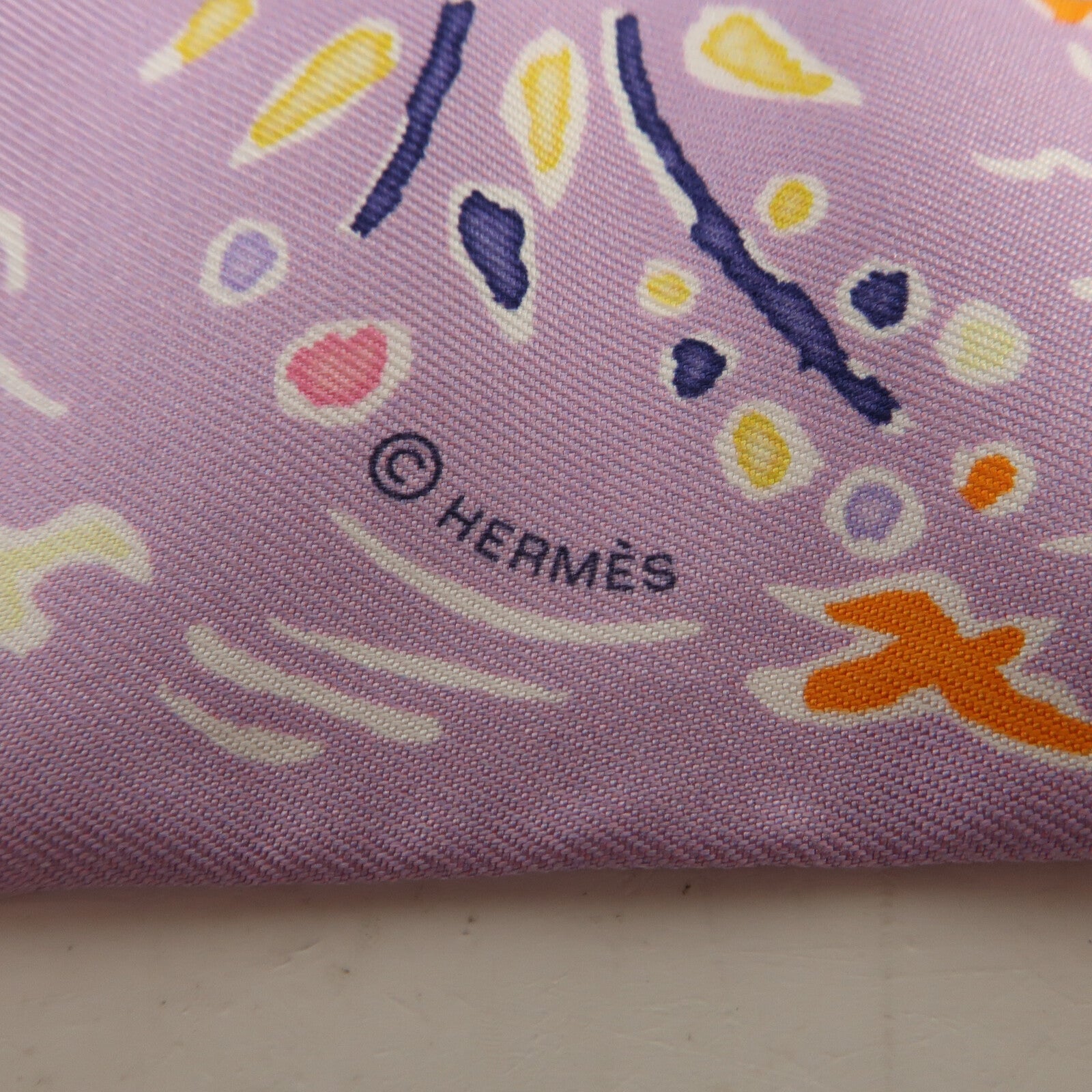 HERMES 絲質Twilly絲巾